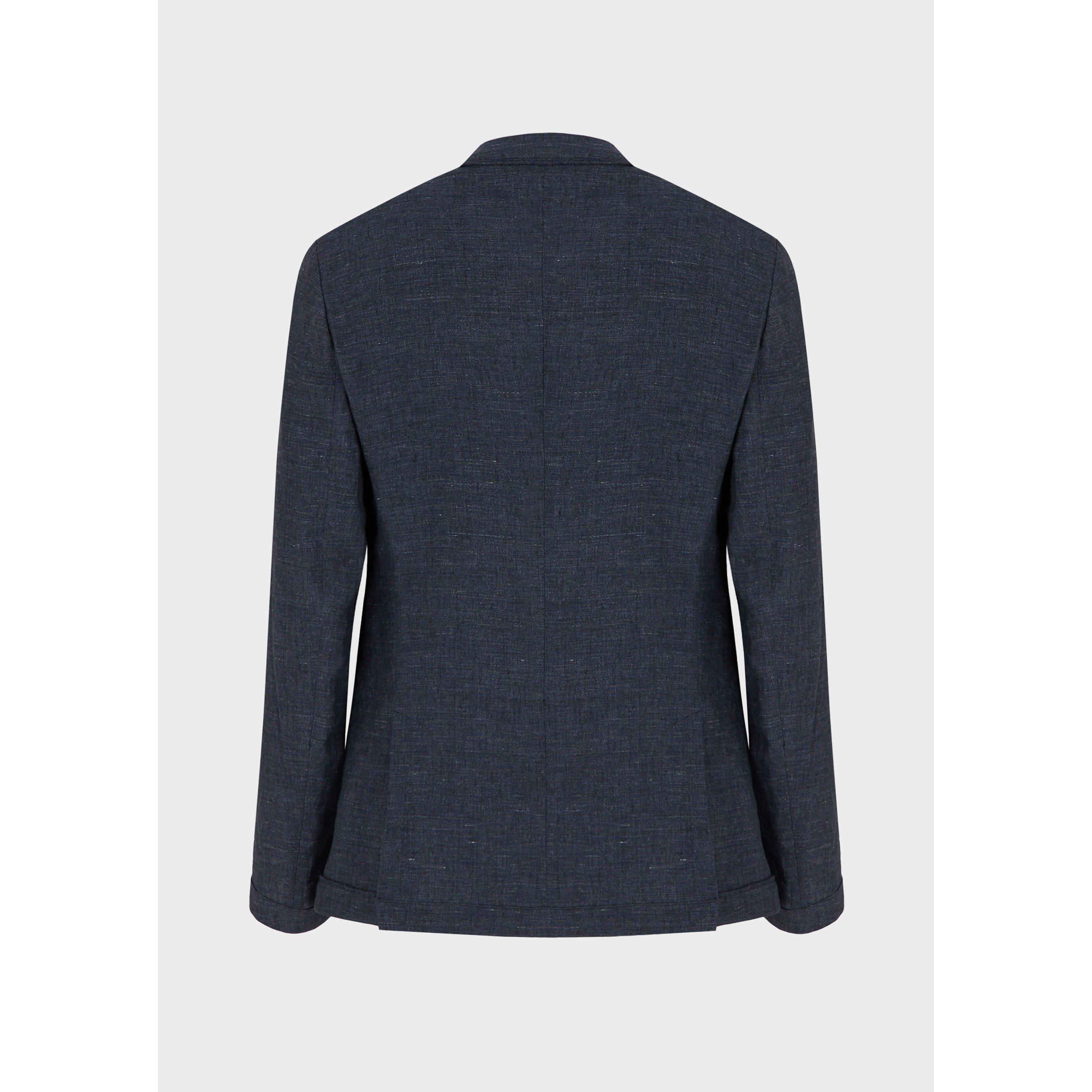 Navy Blue - Emporio Armani - Men's Blazer - 4