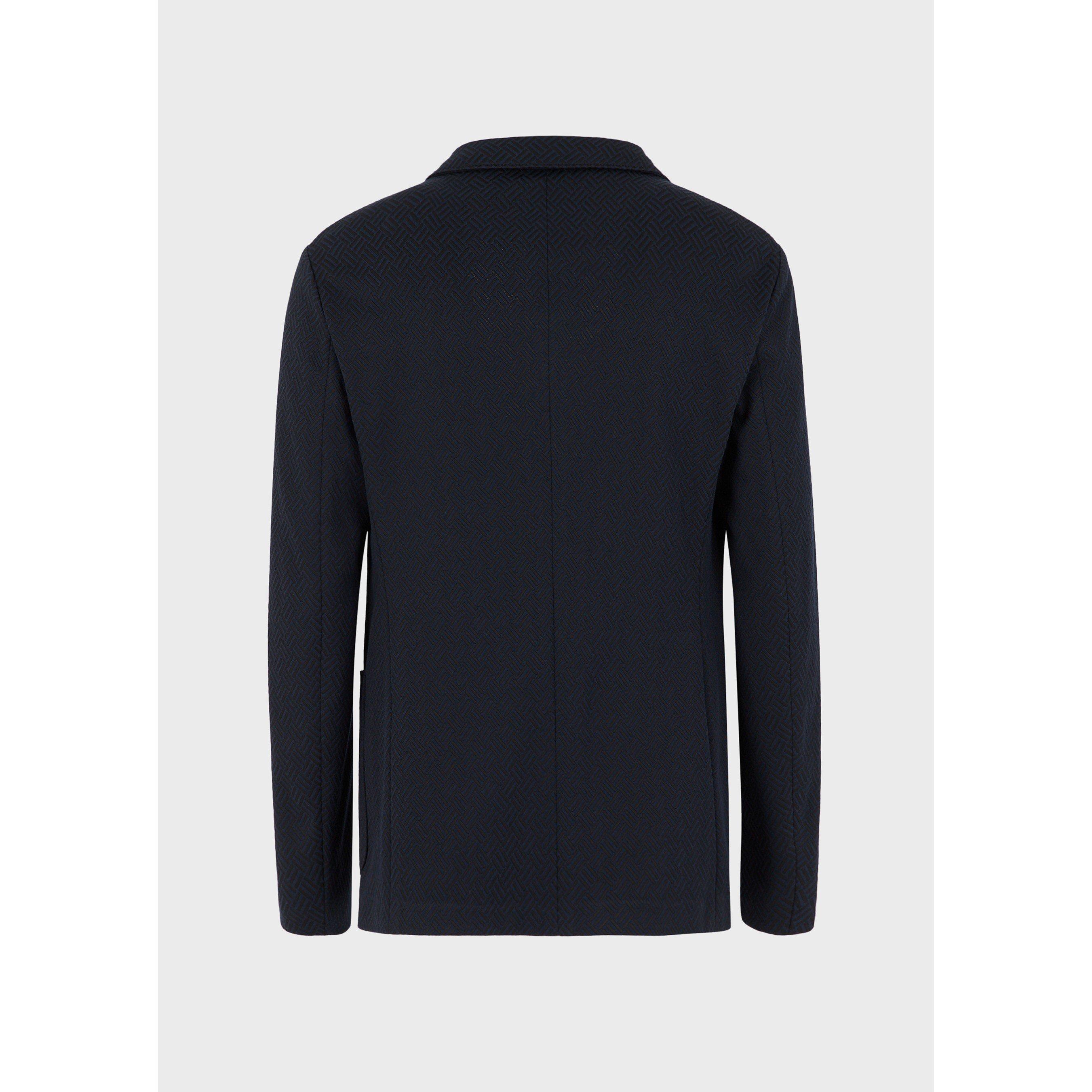 Navy Blue - Emporio Armani - Men's Classic Tailored Fit Blazer - 2