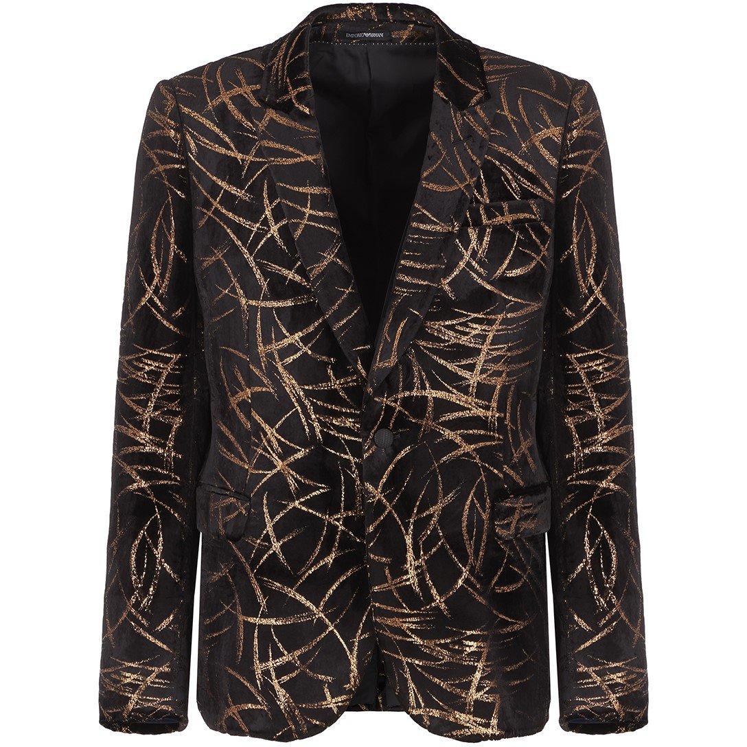 Emporio Armani Men's Tailored Structured Blazer - Black  - 2XS