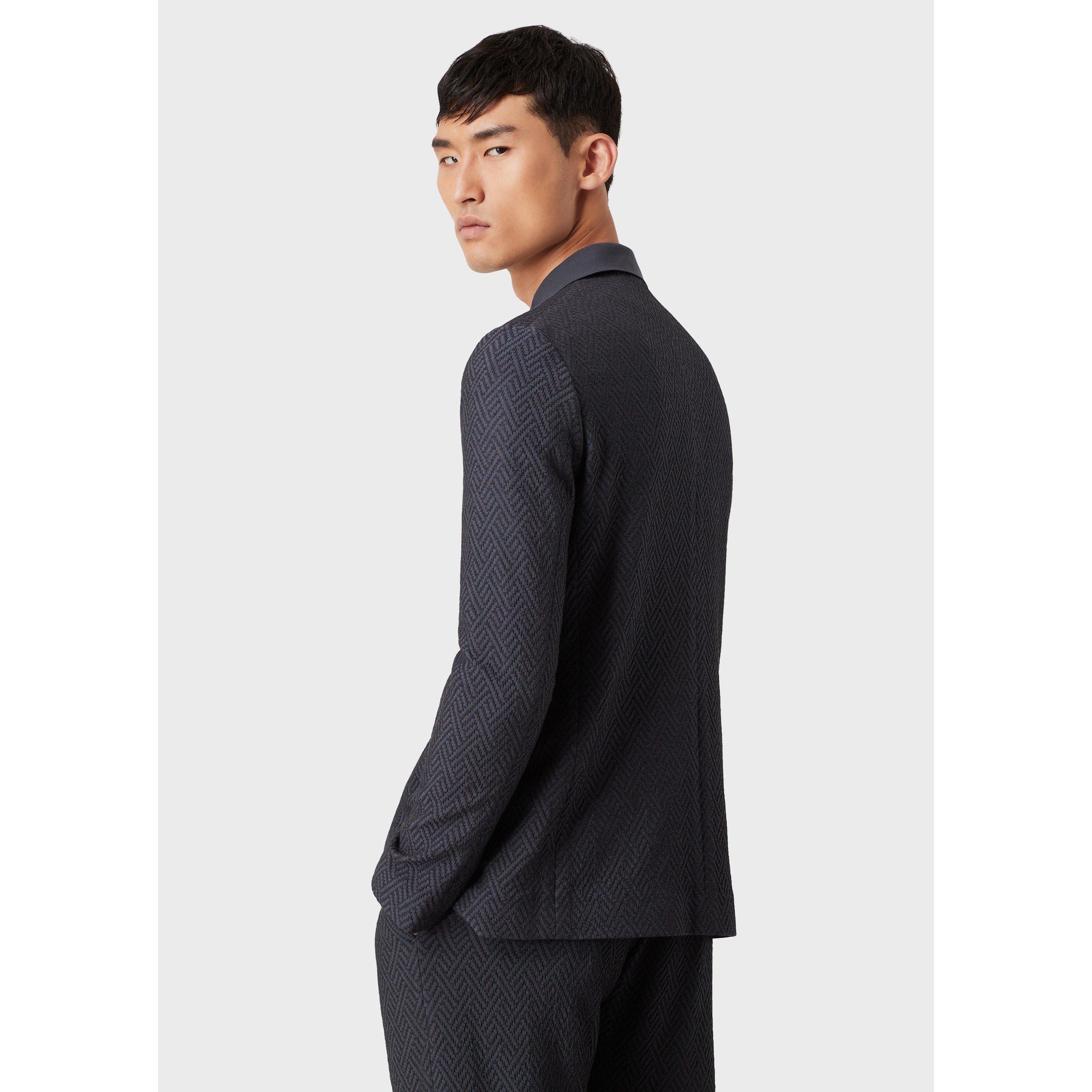 Blue Avio - Emporio Armani - Men's Tailored Fit Blazer - 3