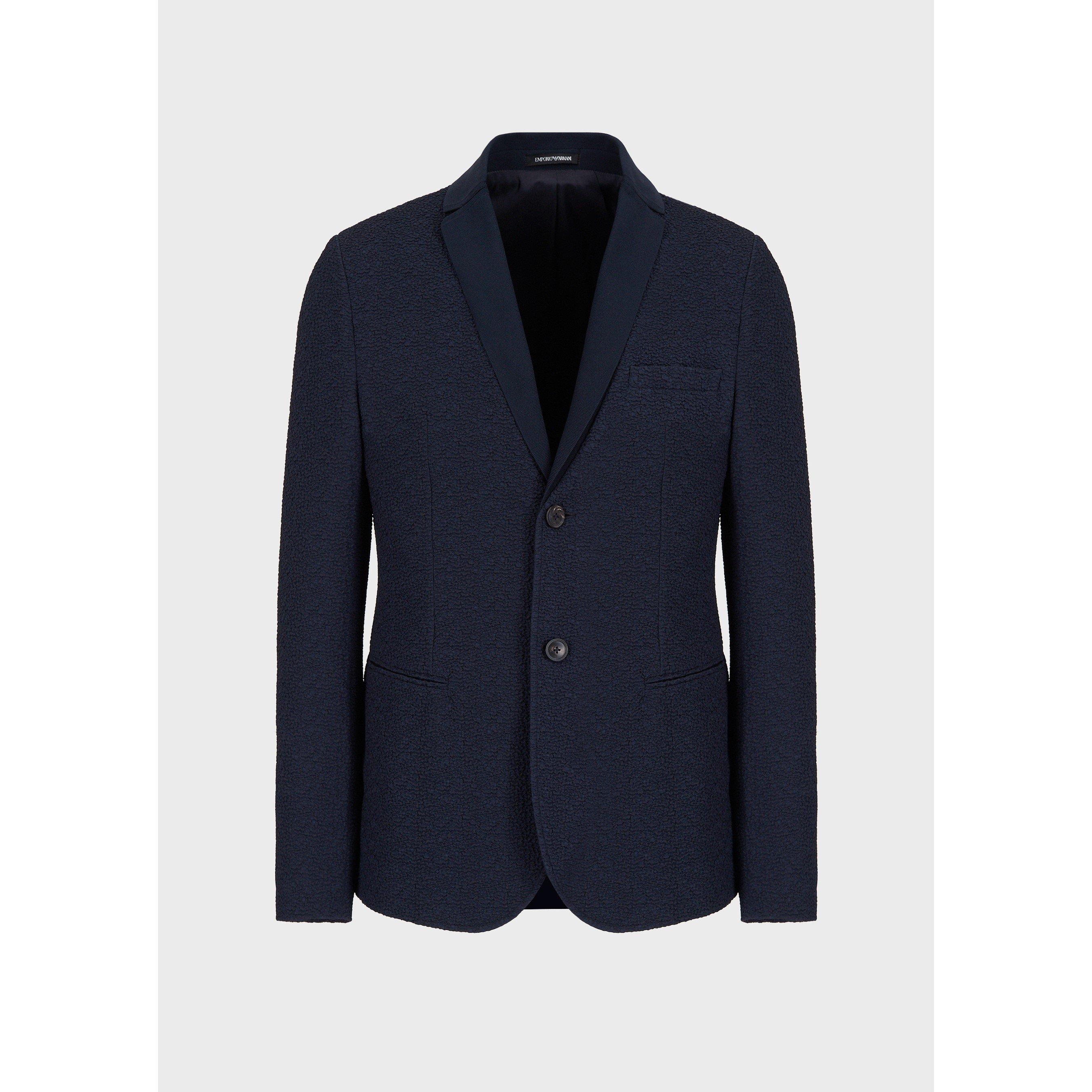 Navy Blue - Emporio Armani - Men's Structured Blazer - 6