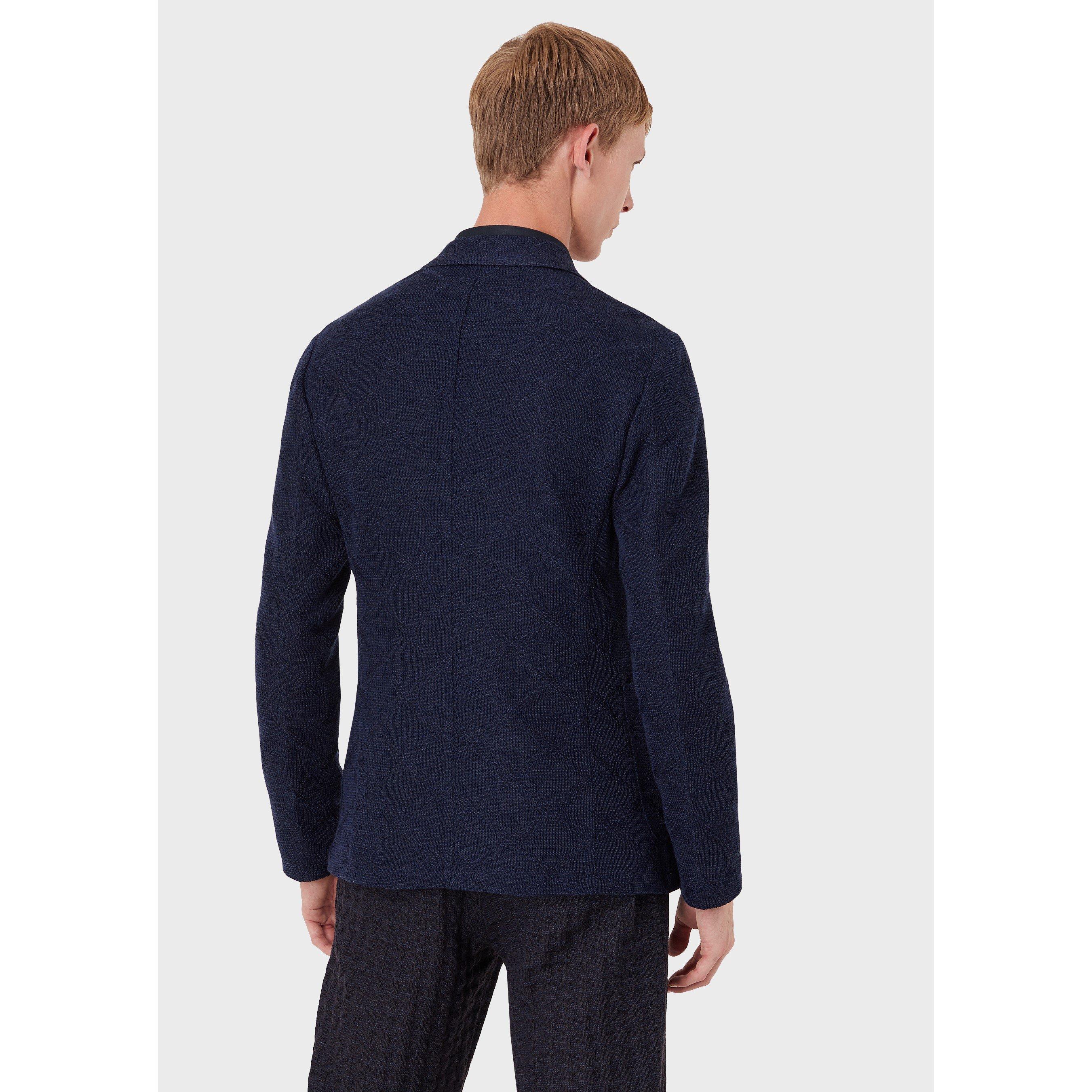Navy Blue - Emporio Armani - Men's Blazer - 2
