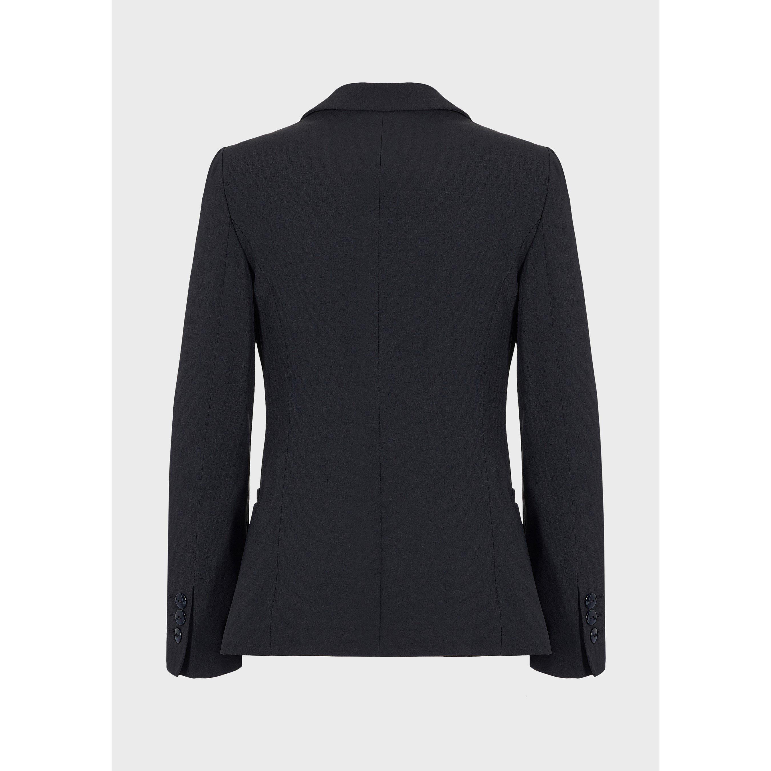 Navy Blue - Emporio Armani - Women's Tailored Structured Blazer - 5