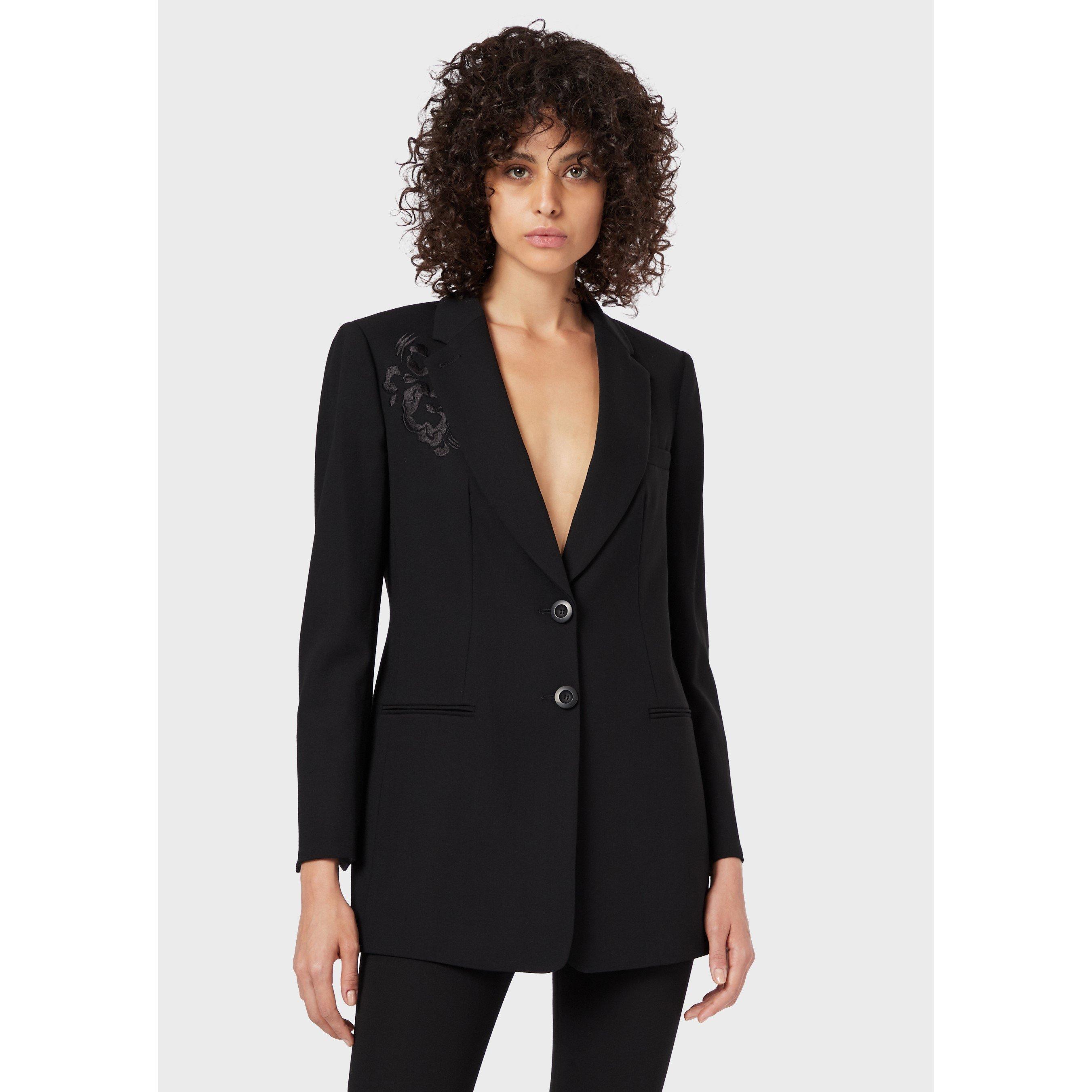 Black - Emporio Armani - Women's Formal Structured Blazer - 1