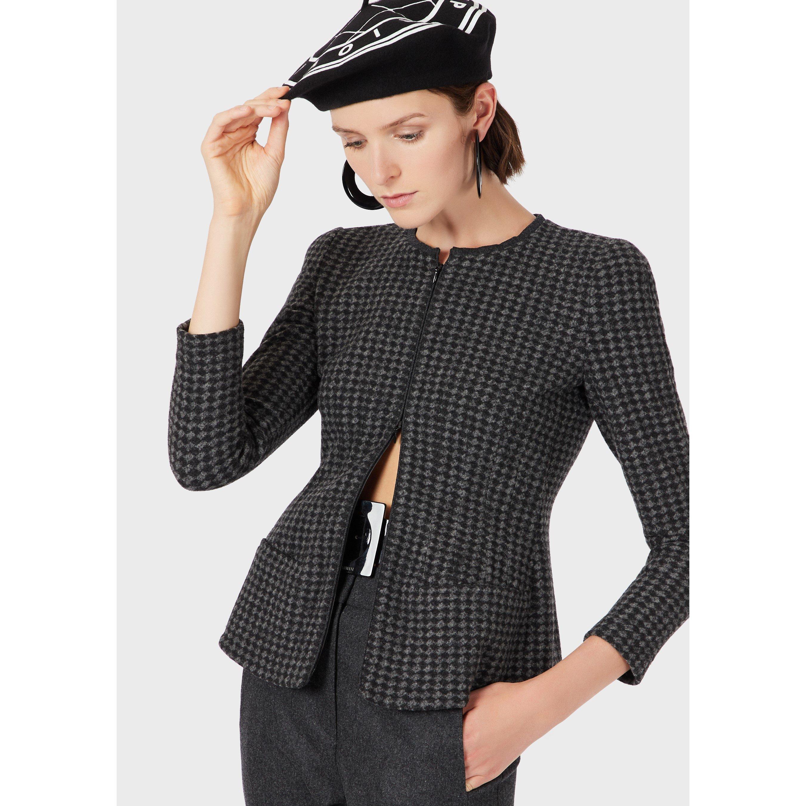Dark Grey Multi - Emporio Armani - Women's Blazer - 2