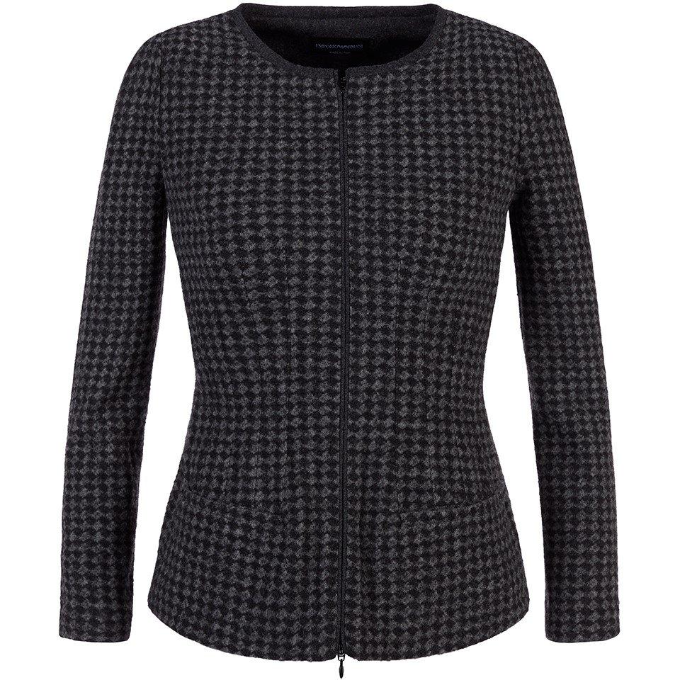 Dark Grey Multi - Emporio Armani - Women's Blazer - 5