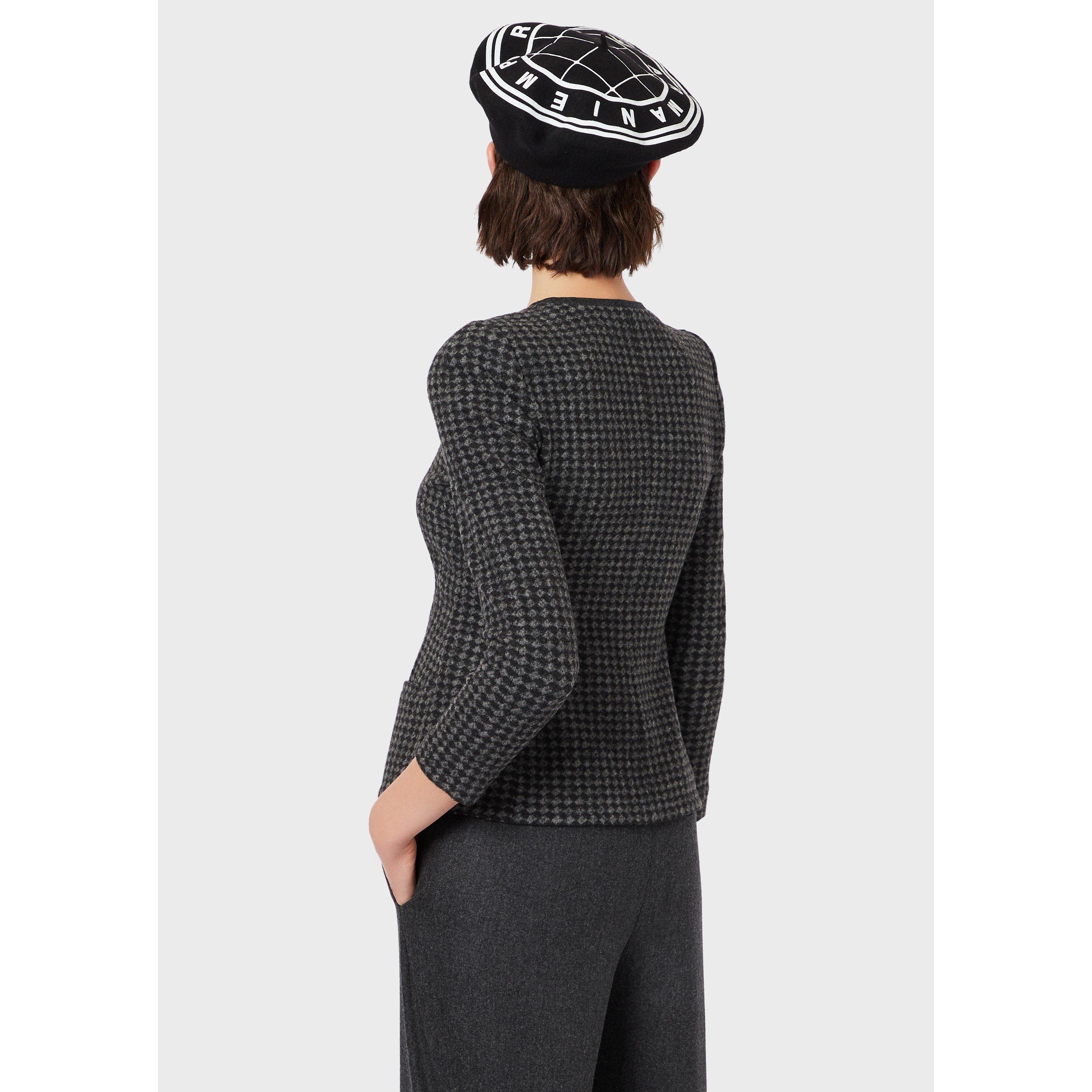 Dark Grey Multi - Emporio Armani - Women's Blazer - 3