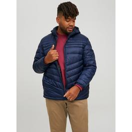 Jack and Jones Hero Hooded Puffer Jacket Mens Plus Size