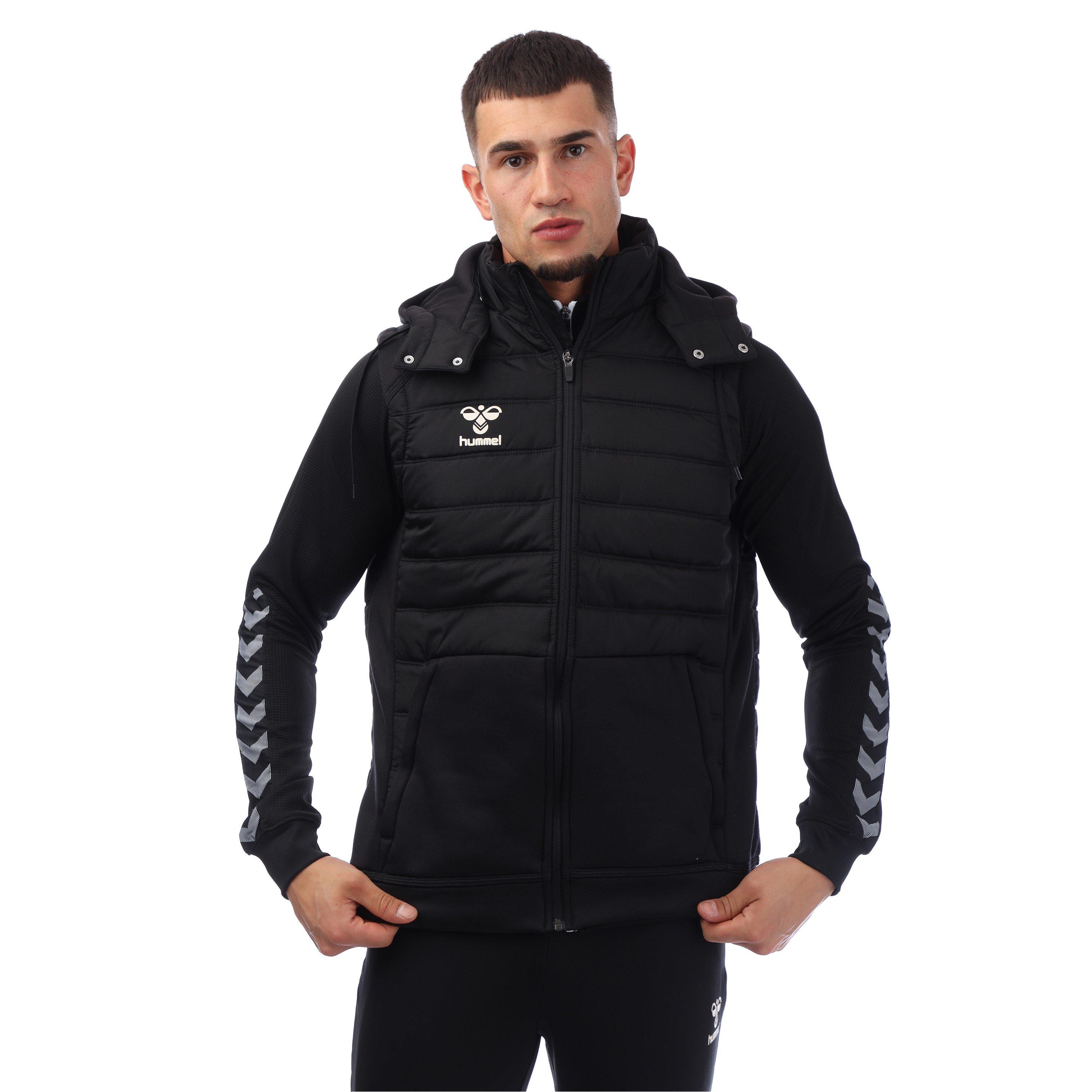 Black - Hummel - Unisex Adults Sideline 99 Weather-Resistant Managers Football Jacket - 1