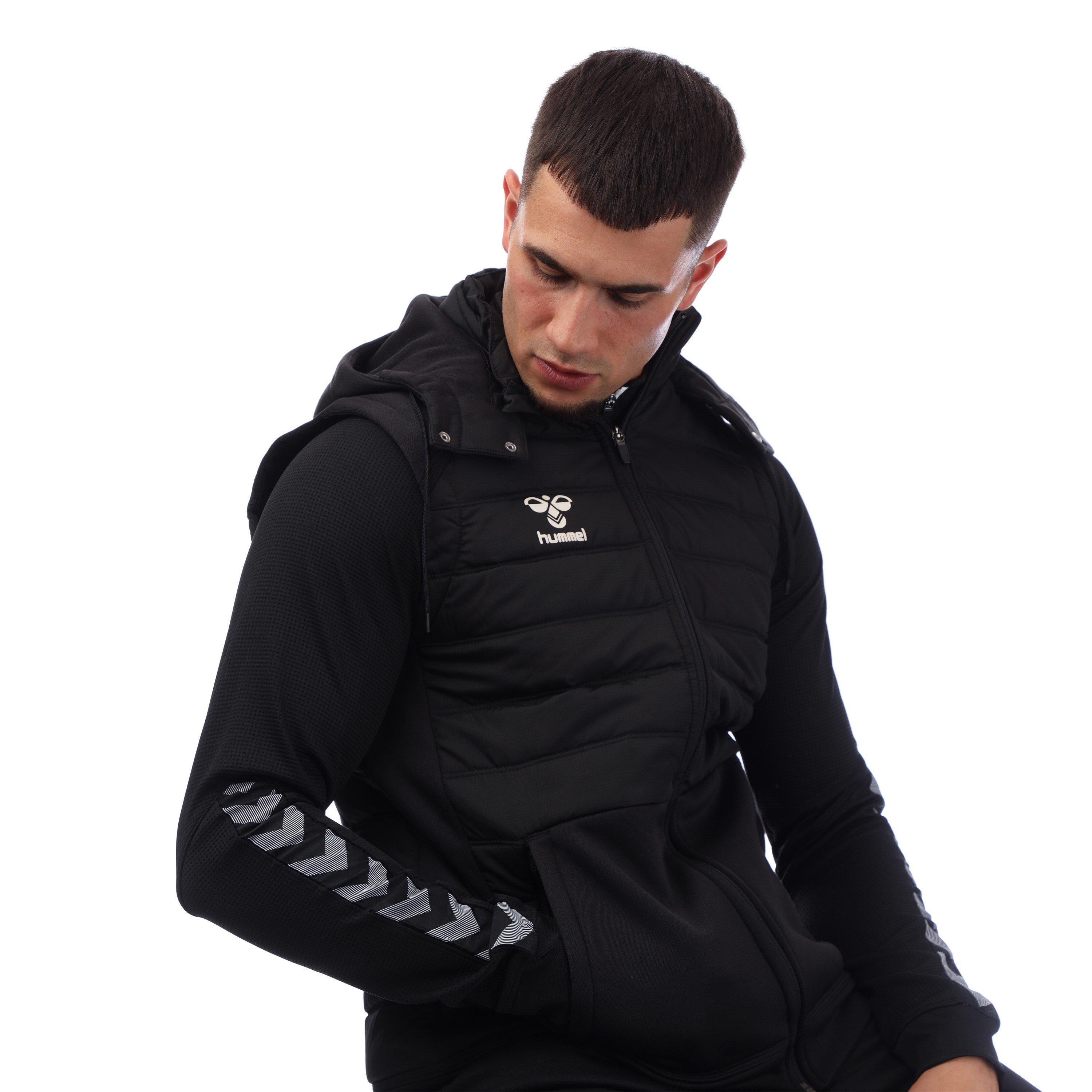 Crna - Hummel - Adults Sideline 99 Weather-Resistant Managers Football Jacket - 4