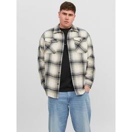 Jack and Jones Jack Eddie Overshirt Mens Plus Size