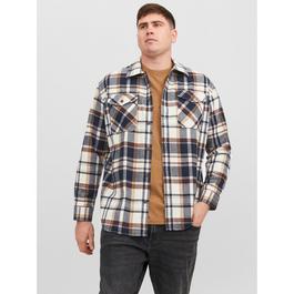 Jack and Jones Eddie Overshirt Mens Plus Size