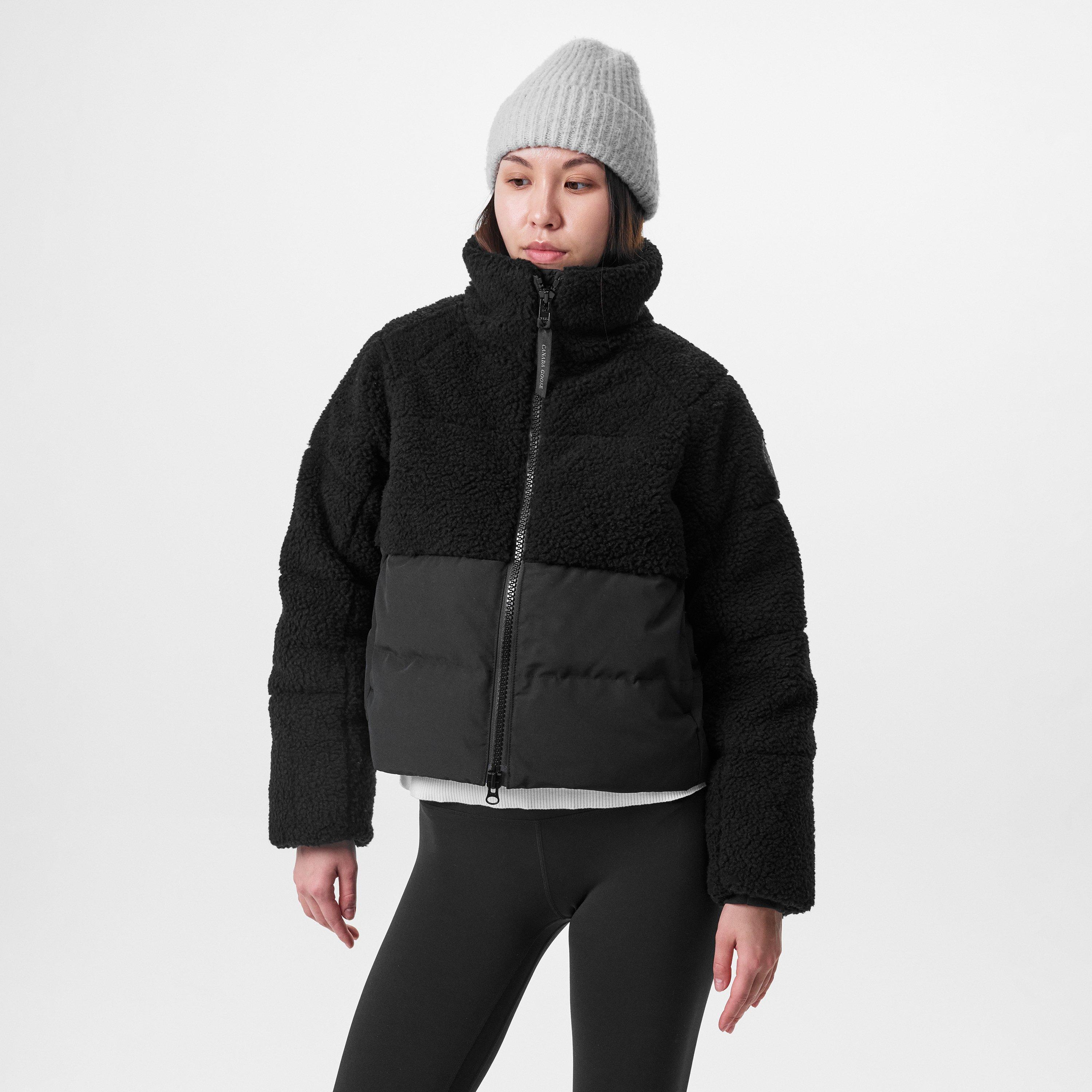 Black - Canada Goose - Women's Elora Water Resistant Long Sleeve Short Puffer Jacket - 2