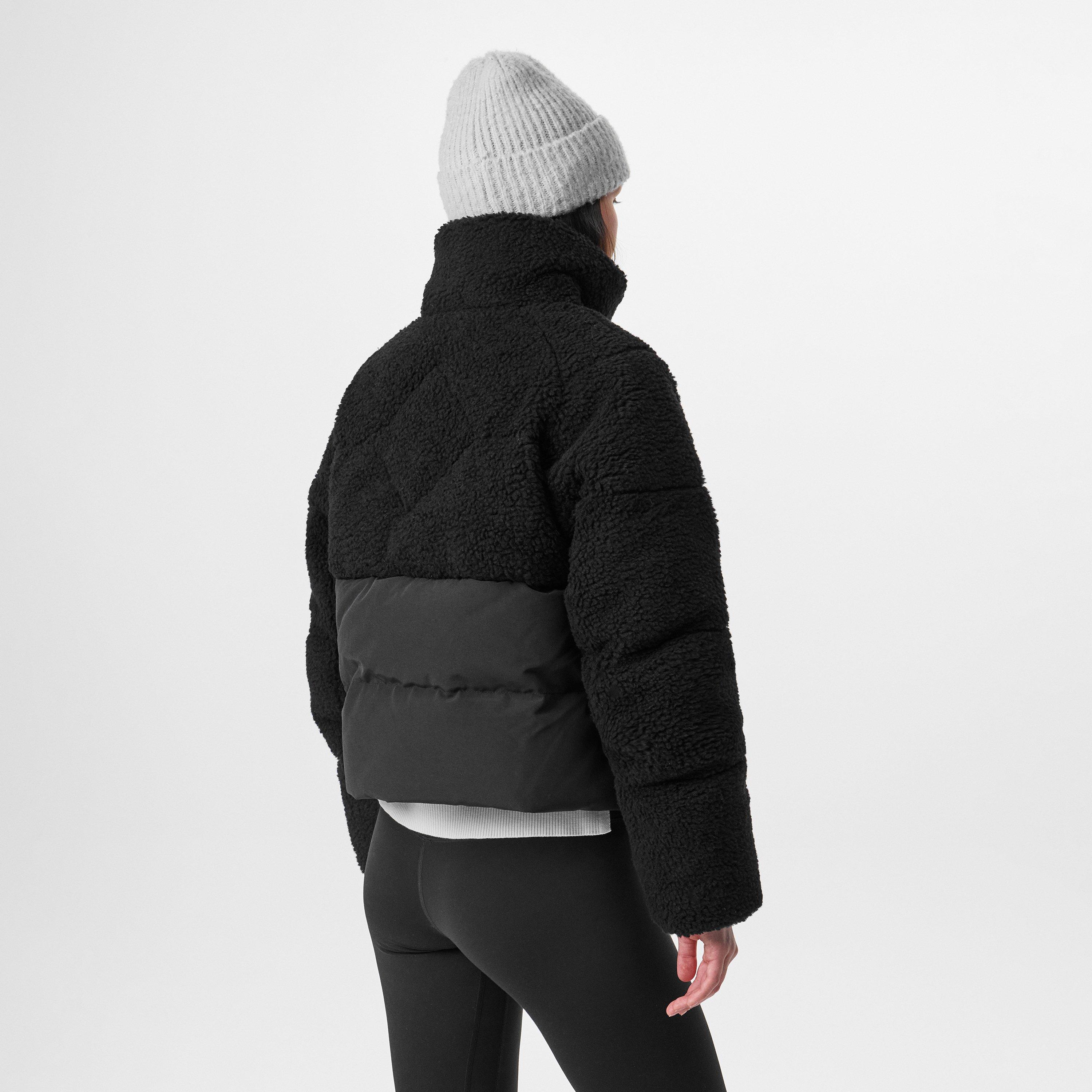 Black - Canada Goose - Women's Elora Water Resistant Long Sleeve Short Puffer Jacket - 3