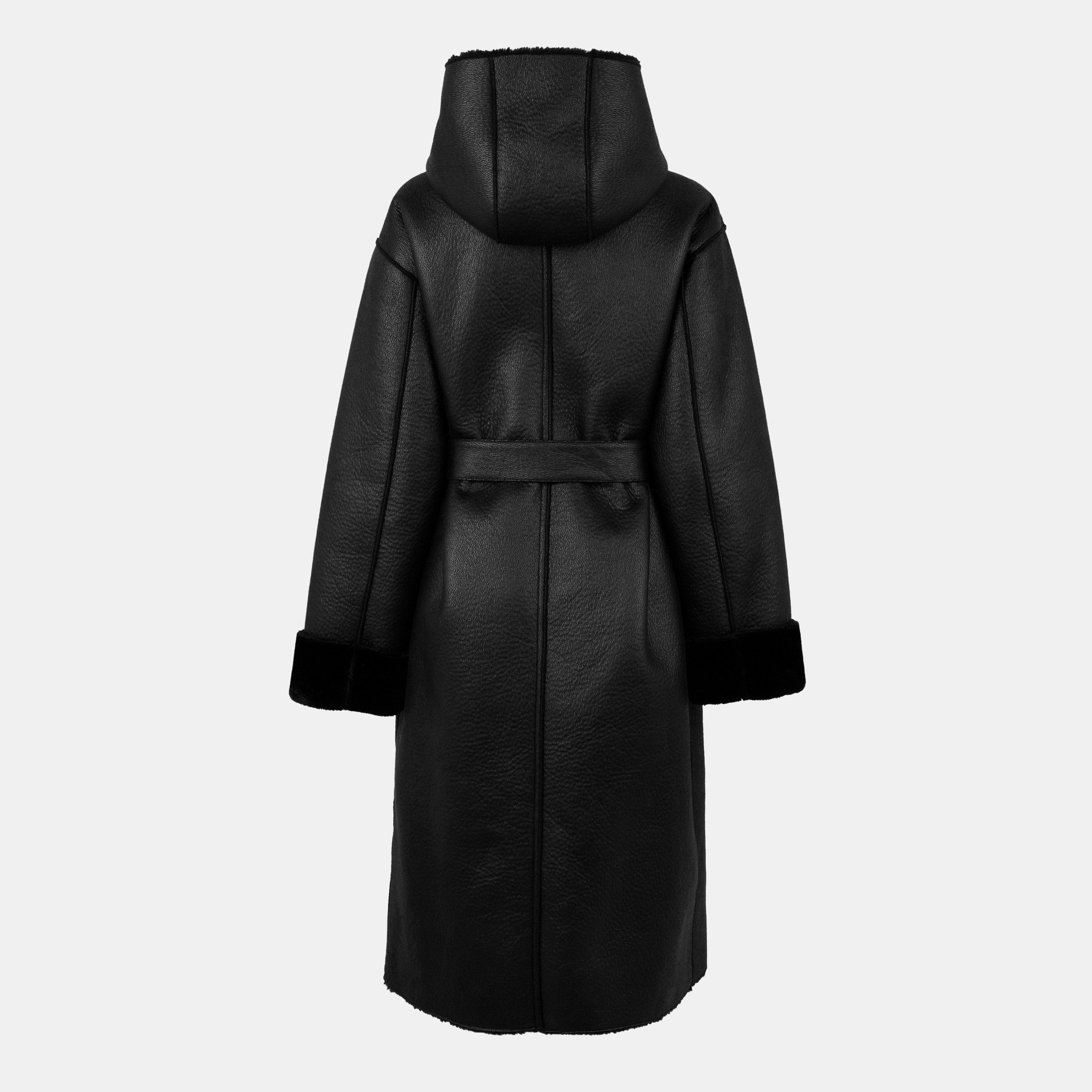 Nero - Jack Wills - Long Shearling Jacket - 2