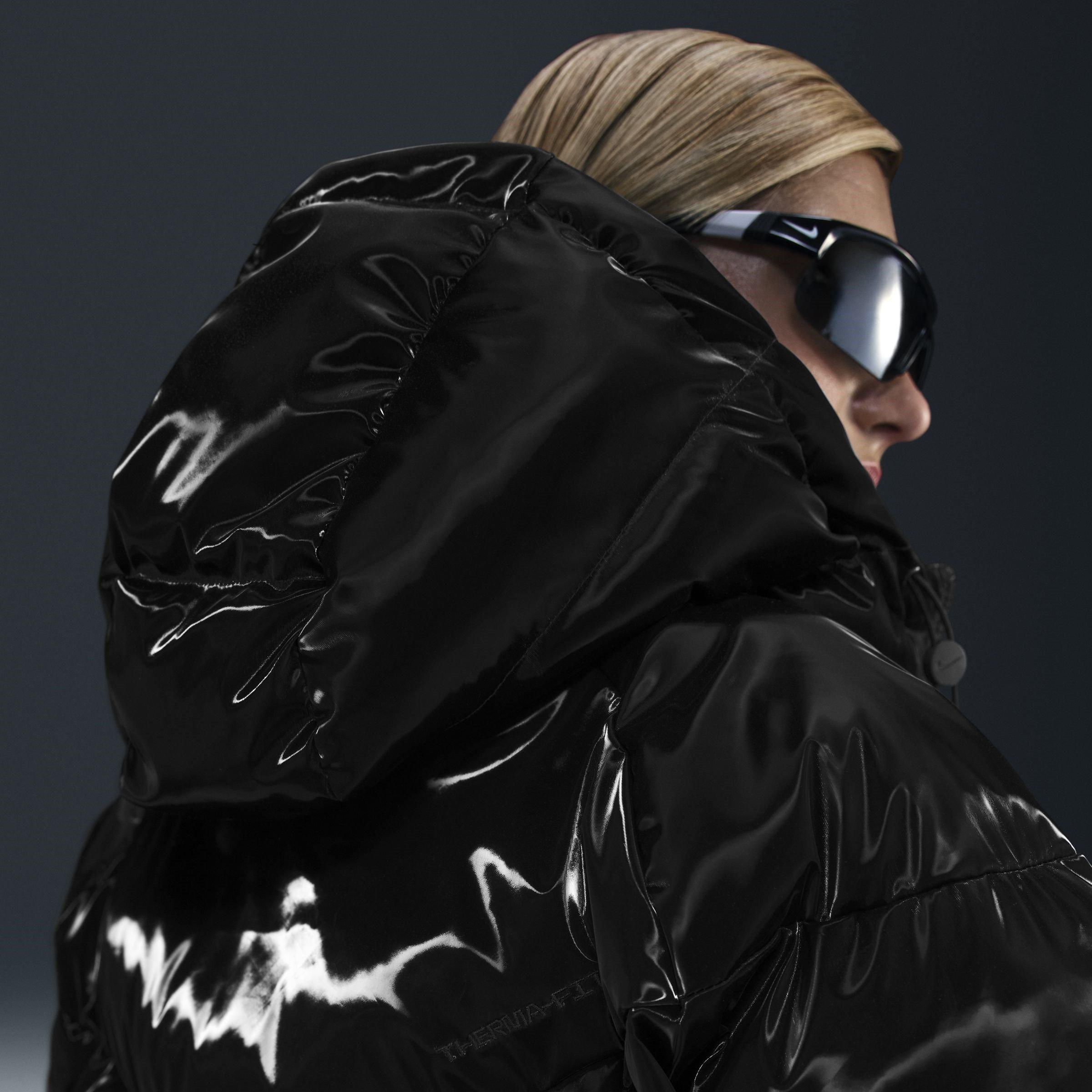 Black/(White) - Nike - Puffer Parka Jacket - 4