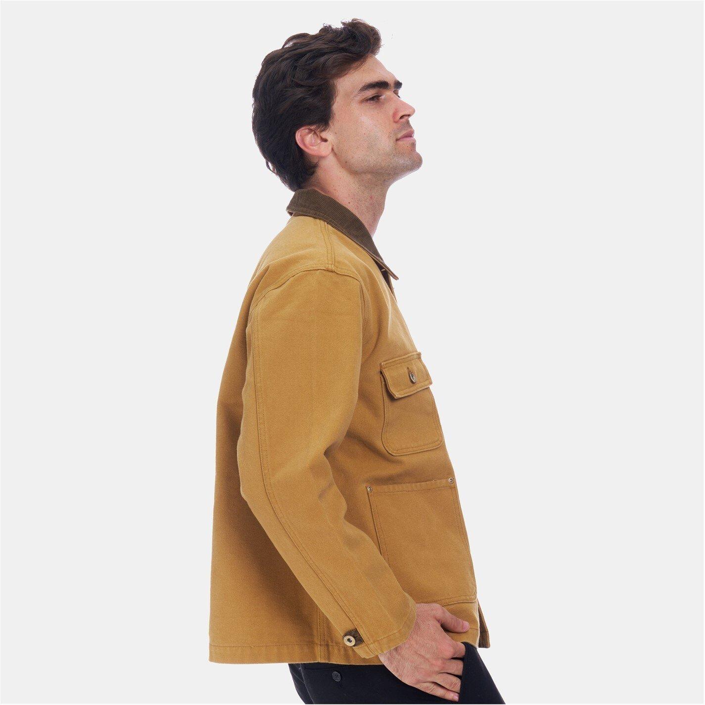 Yellow - Firetrap - Cotton Long Sleeve 4 Pocket Overshirt - 6