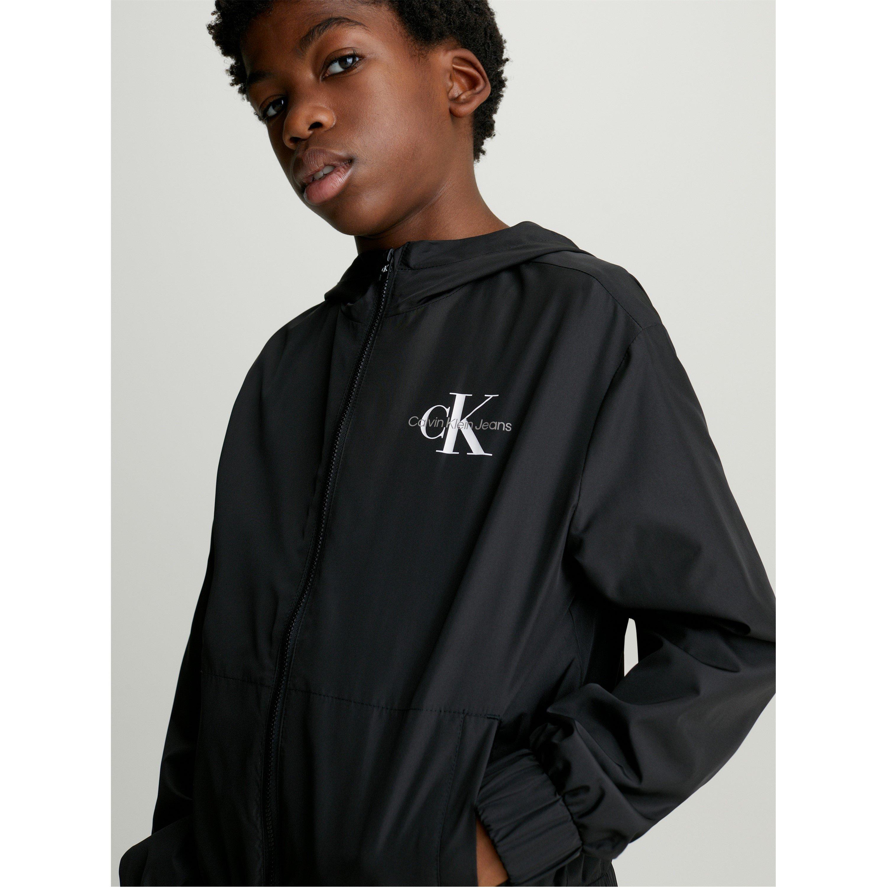 CK Black BEH - Calvin Klein Jeans - Kids' Monologo Essential Windbreaker - 2