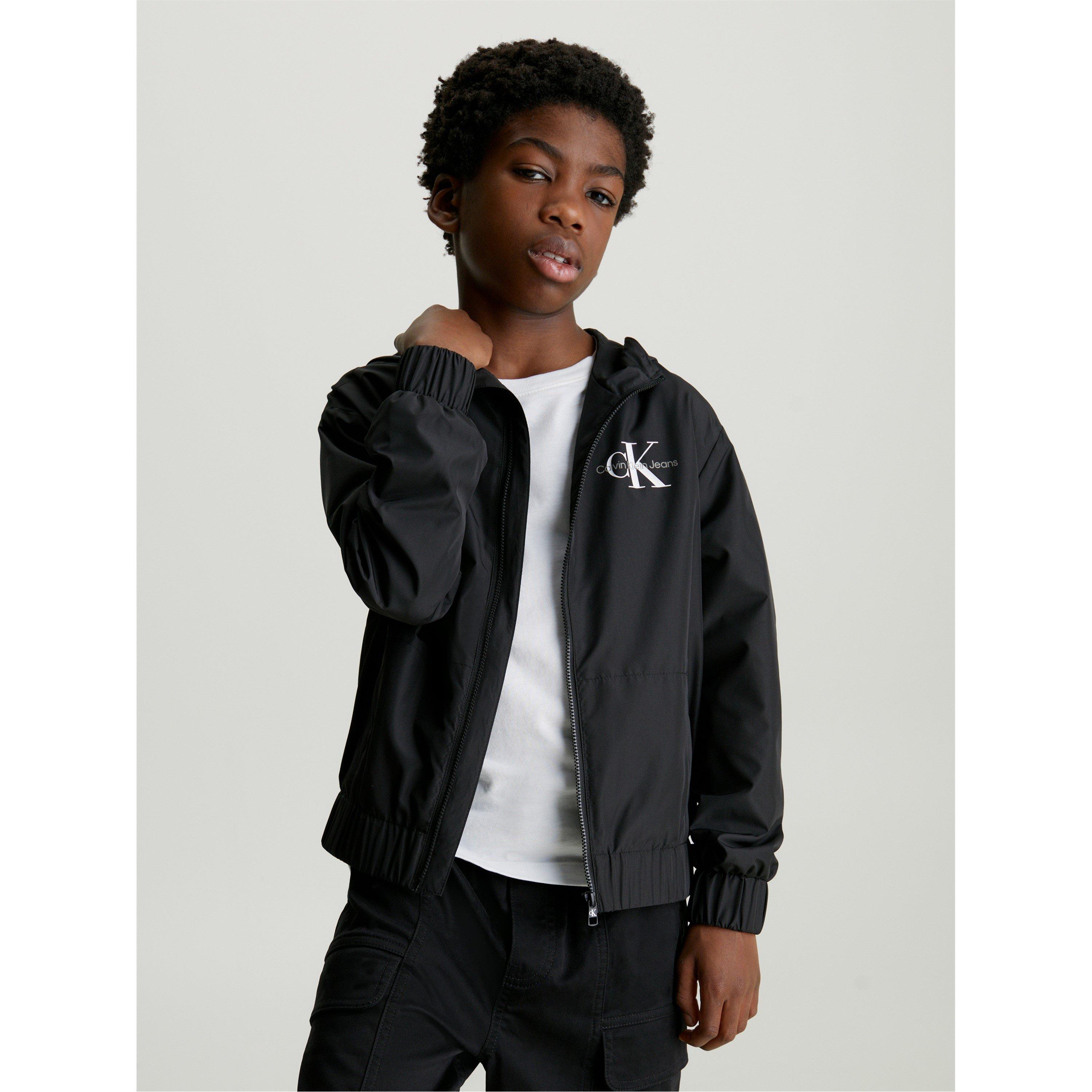 CK Black BEH - Calvin Klein Jeans - Kids' Monologo Essential Windbreaker - 3