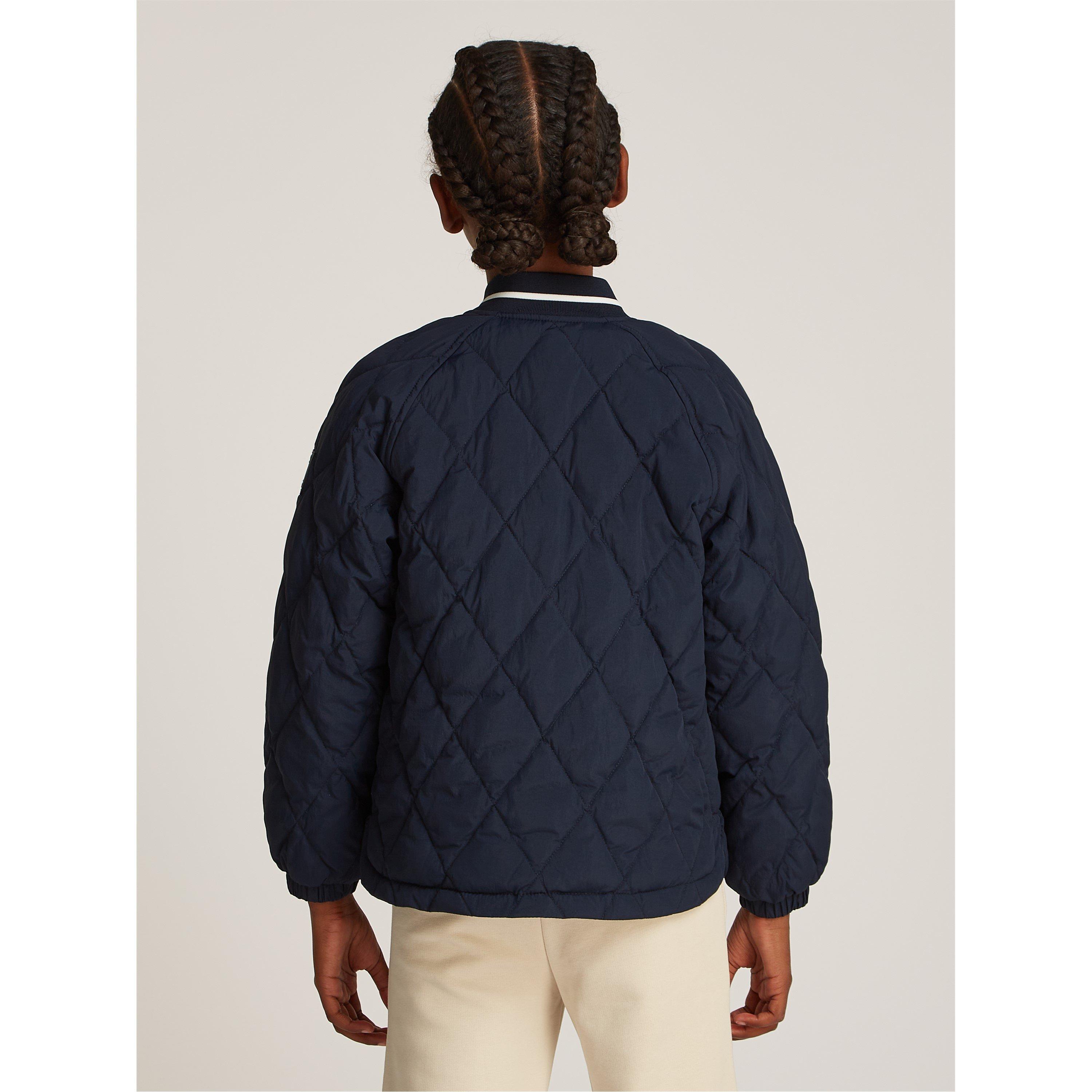 Marineblauw C1G - Tommy Hilfiger - Unisex Kids' Quilted Jacket - 4