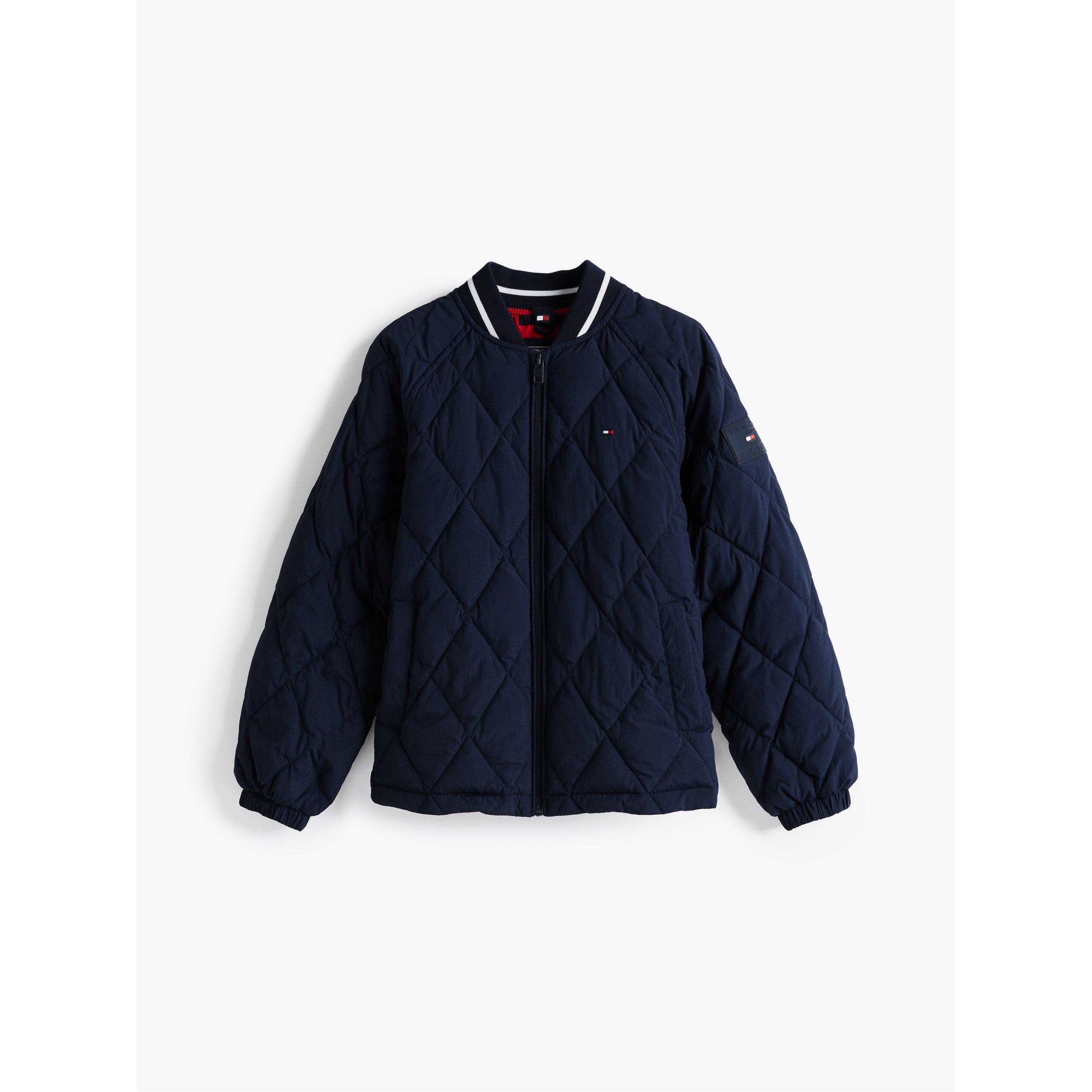 Marineblauw C1G - Tommy Hilfiger - Unisex Kids' Quilted Jacket - 5