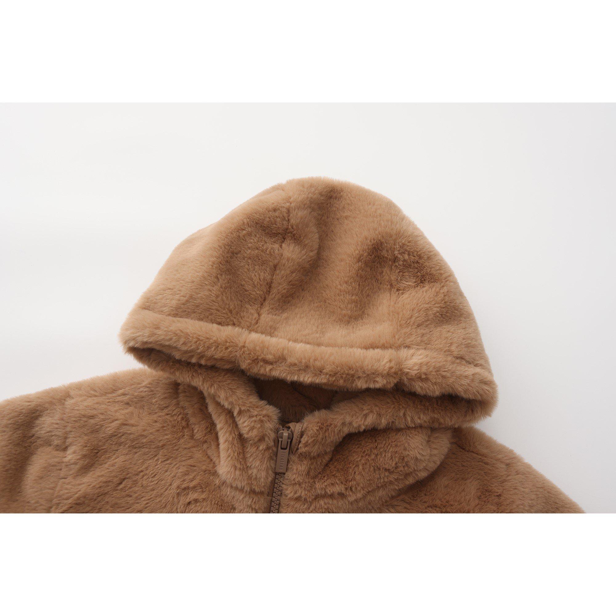 Braun - Firetrap - Short Plush Jacket - 3