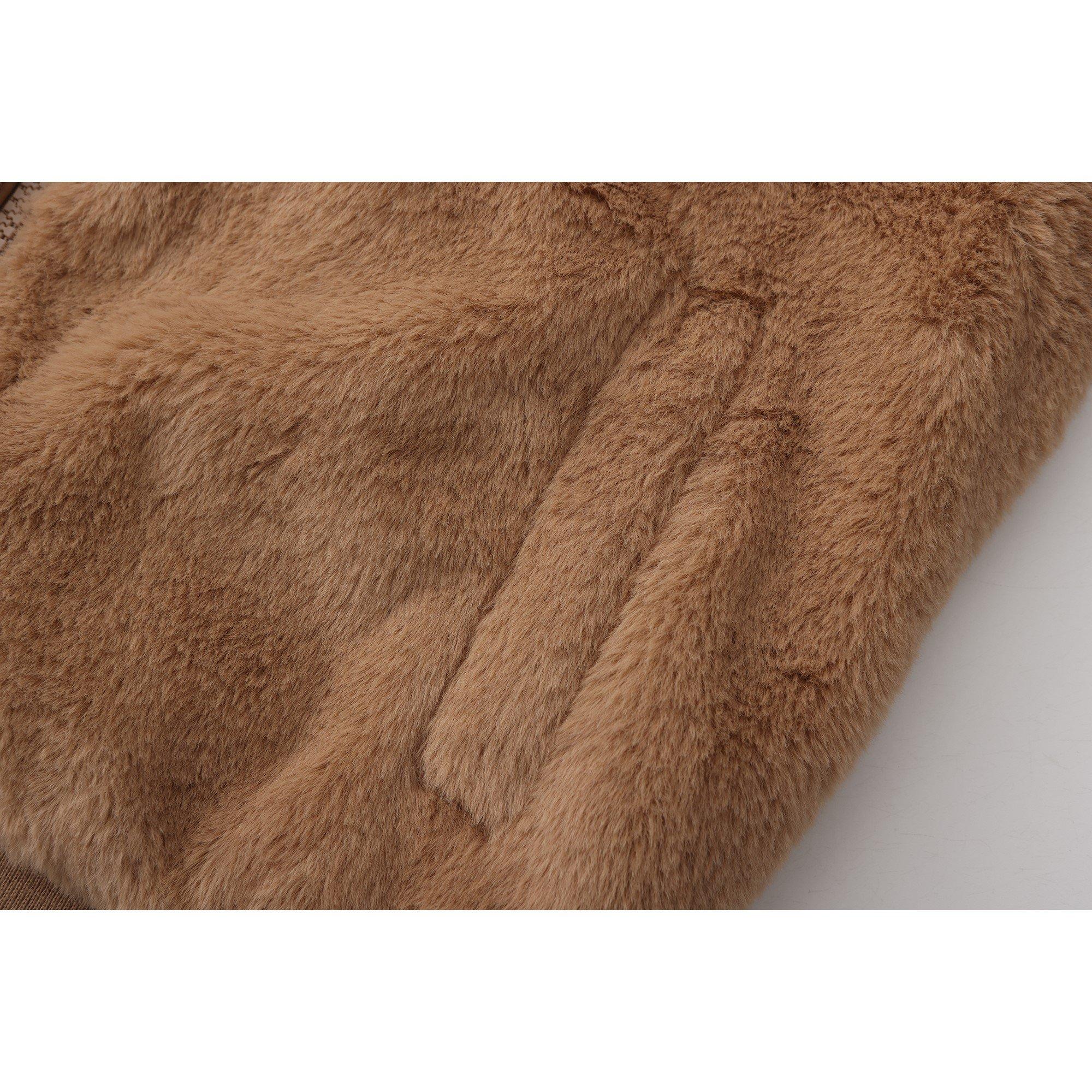 Braun - Firetrap - Short Plush Jacket - 5