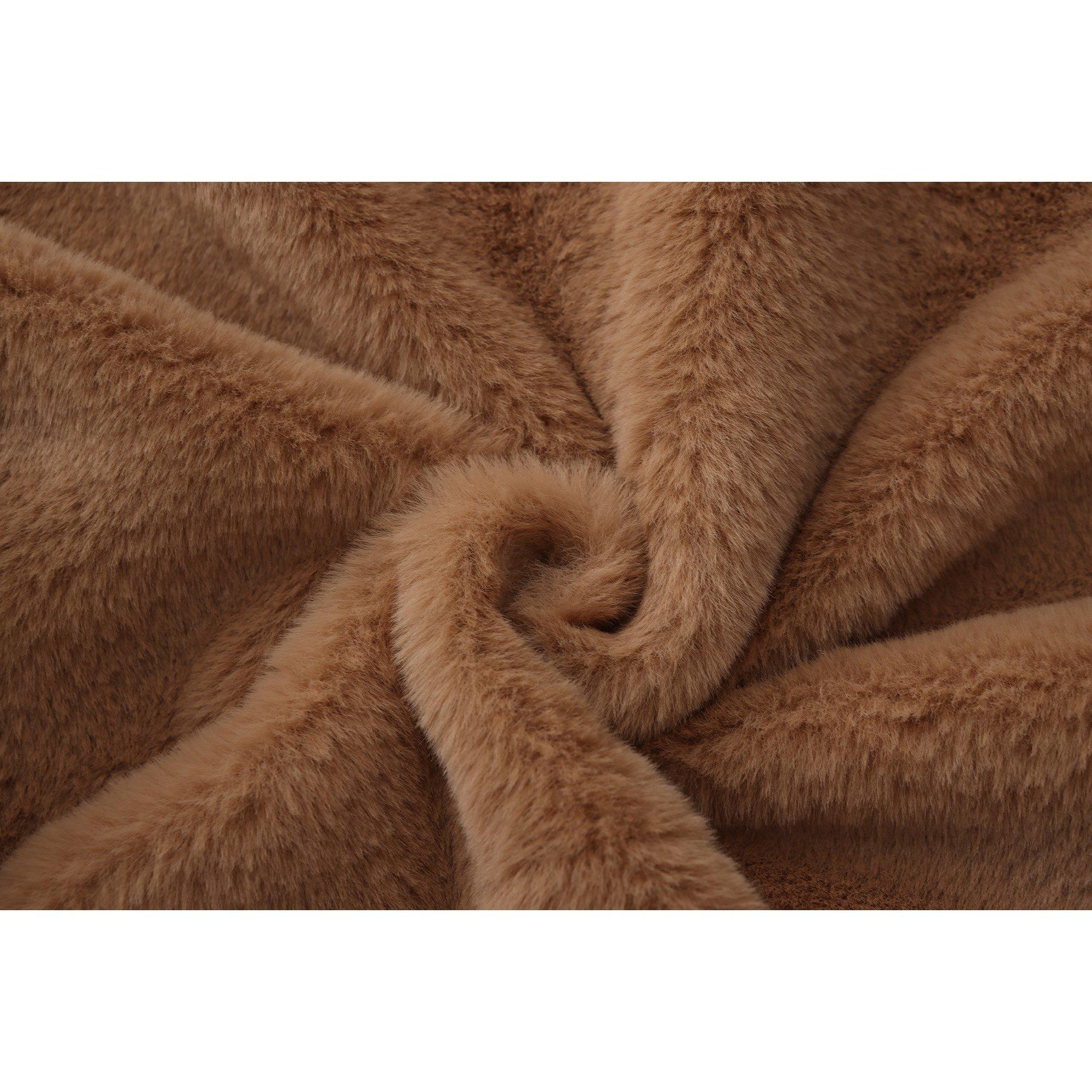 Braun - Firetrap - Short Plush Jacket - 6