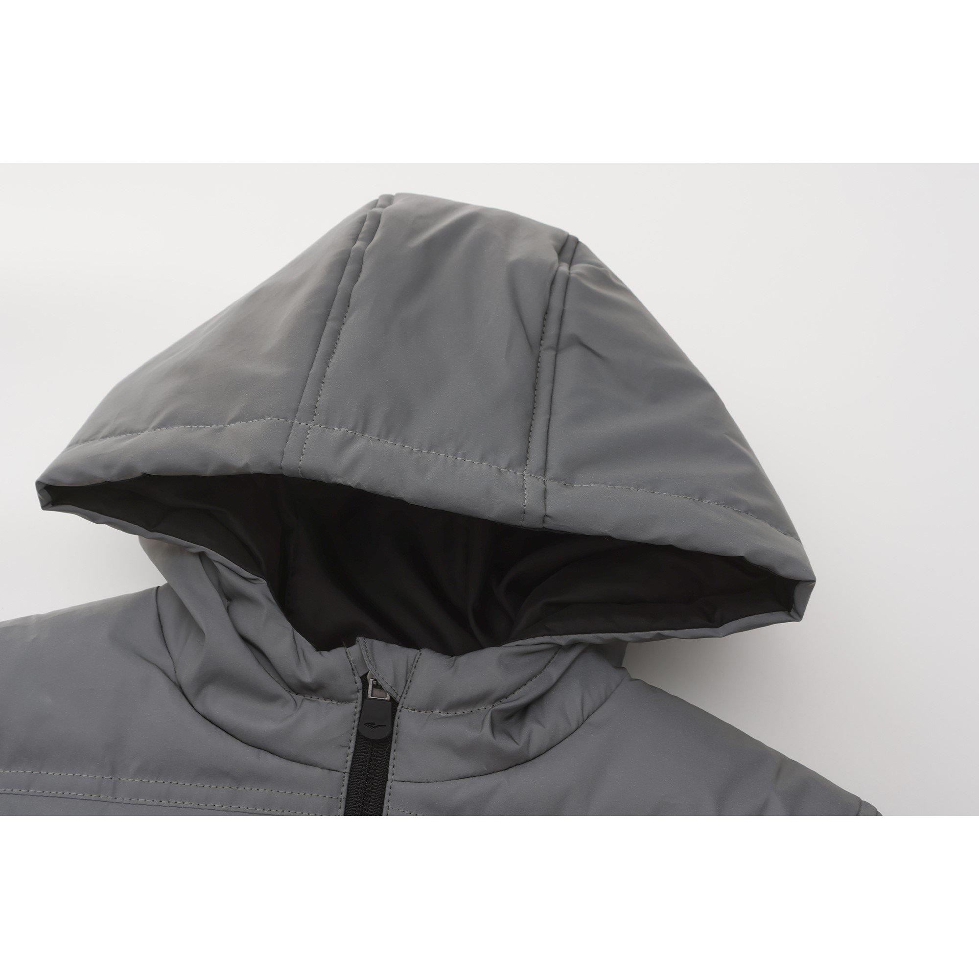 Silver - Everlast - Reflective DWR Short Puffer Jacket - 3