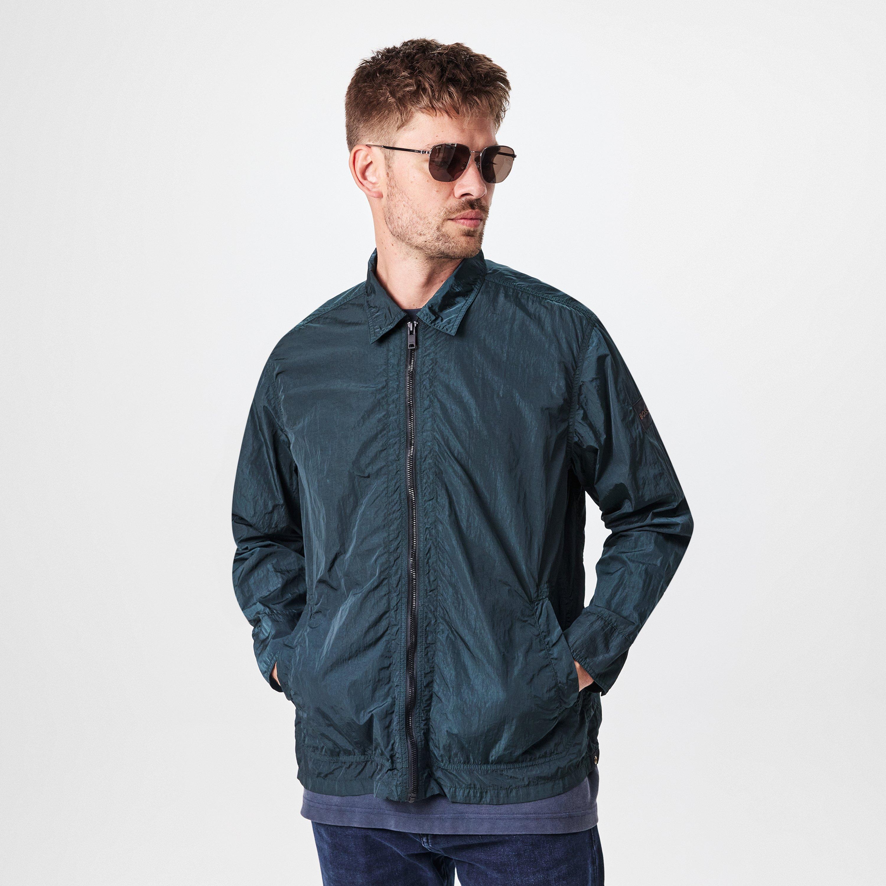 Boss Orange Men's Leejay1M Orange Overshirt | Flannels
