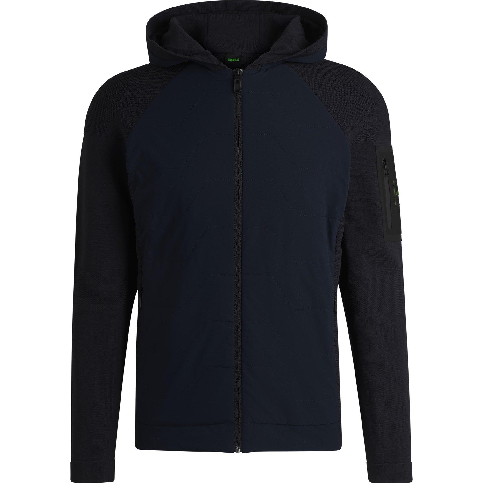 Dark Blue 402 - Boss - Men's K Desert Hy 01 Green Weather Resistant Breathable Hybrid Jacket - 1
