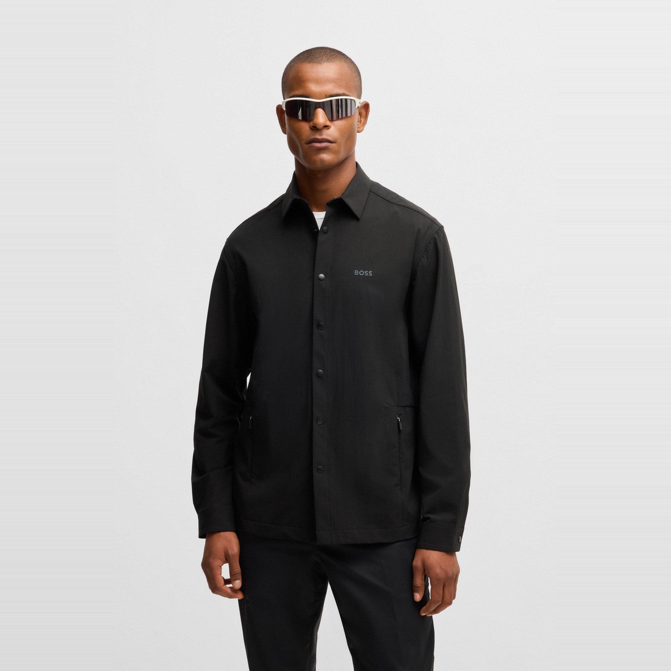 Black 001 - Boss - Men's BBasin TechL Overshirt - 2