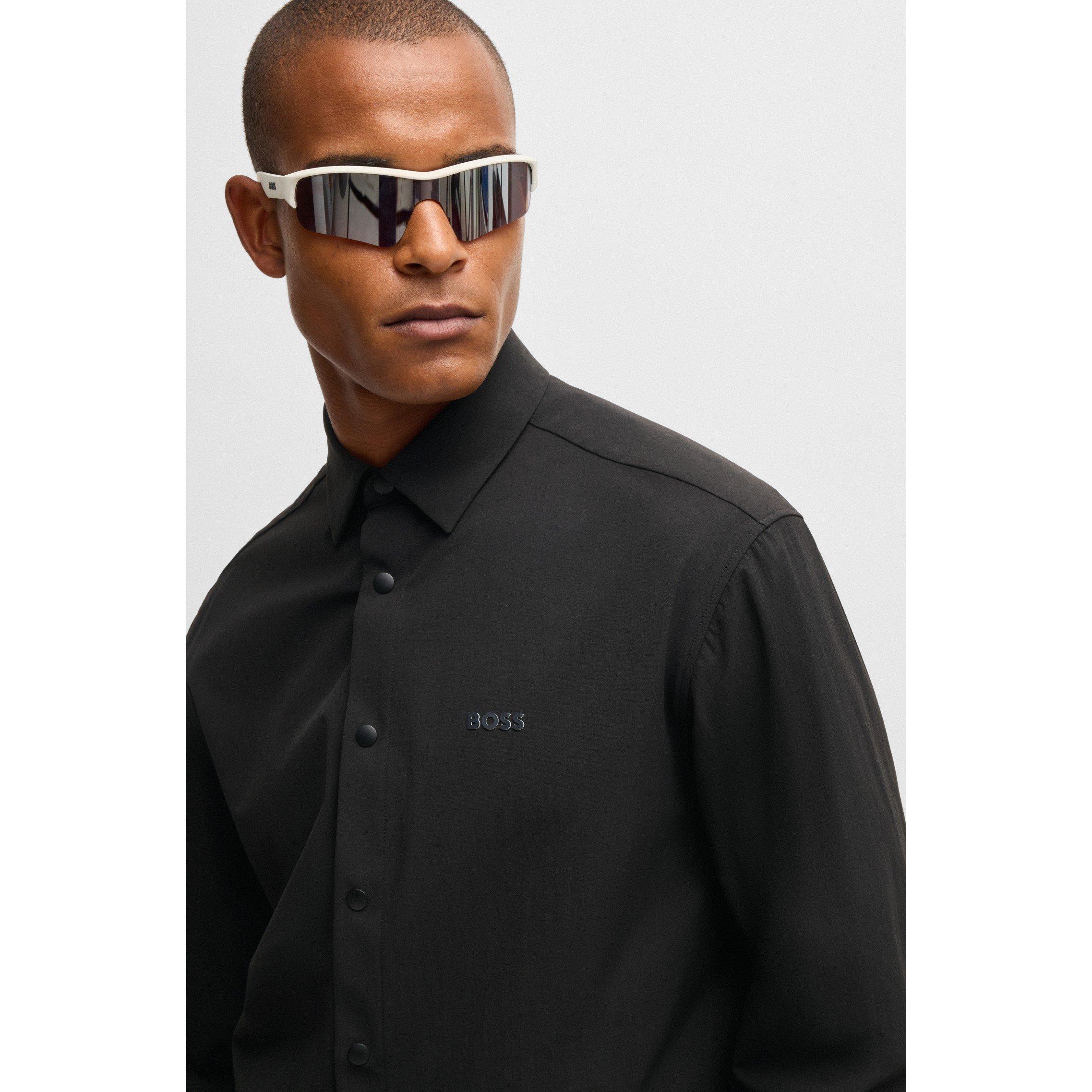 Black 001 - Boss - Men's BBasin TechL Overshirt - 4