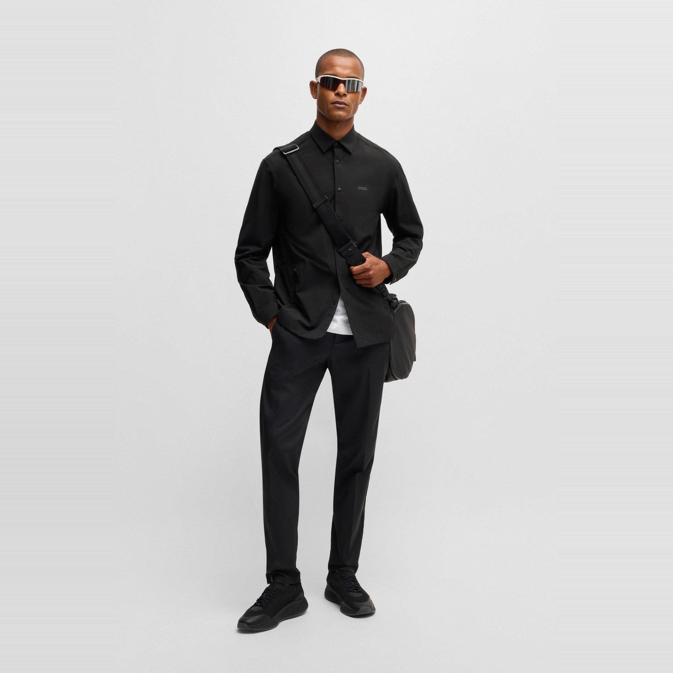 Black 001 - Boss - Men's BBasin TechL Overshirt - 5