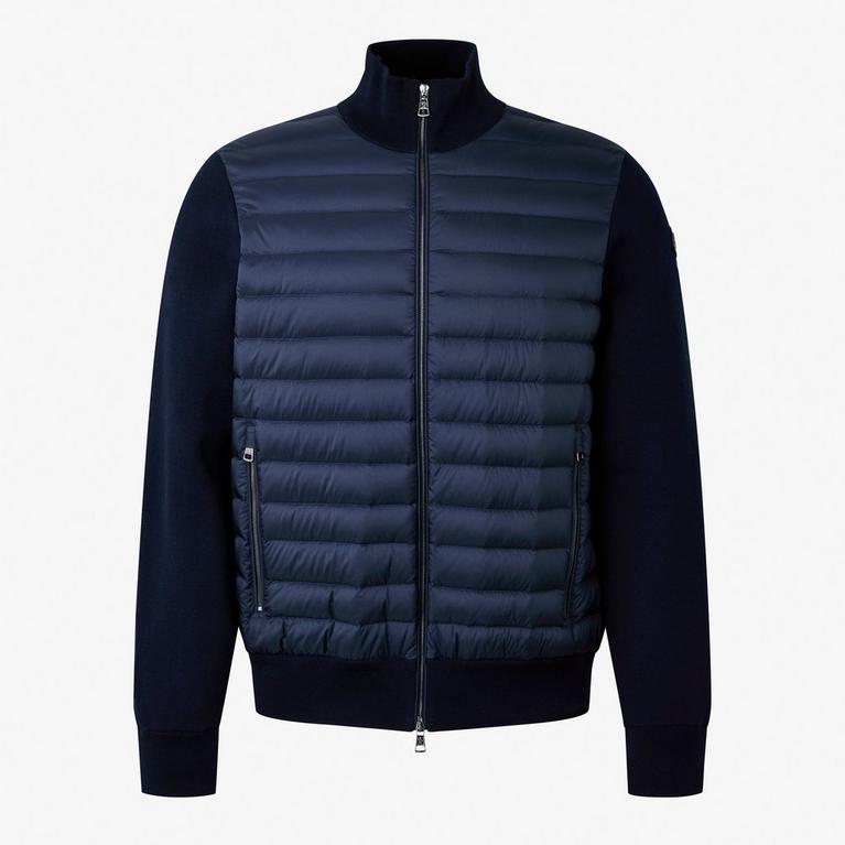 Moncler | Padded Crepe Cotton Zip-Up Cardigan | Hybrid Moncler | Padded Crepe Cotton Zip-Up Cardigan | Hybrid