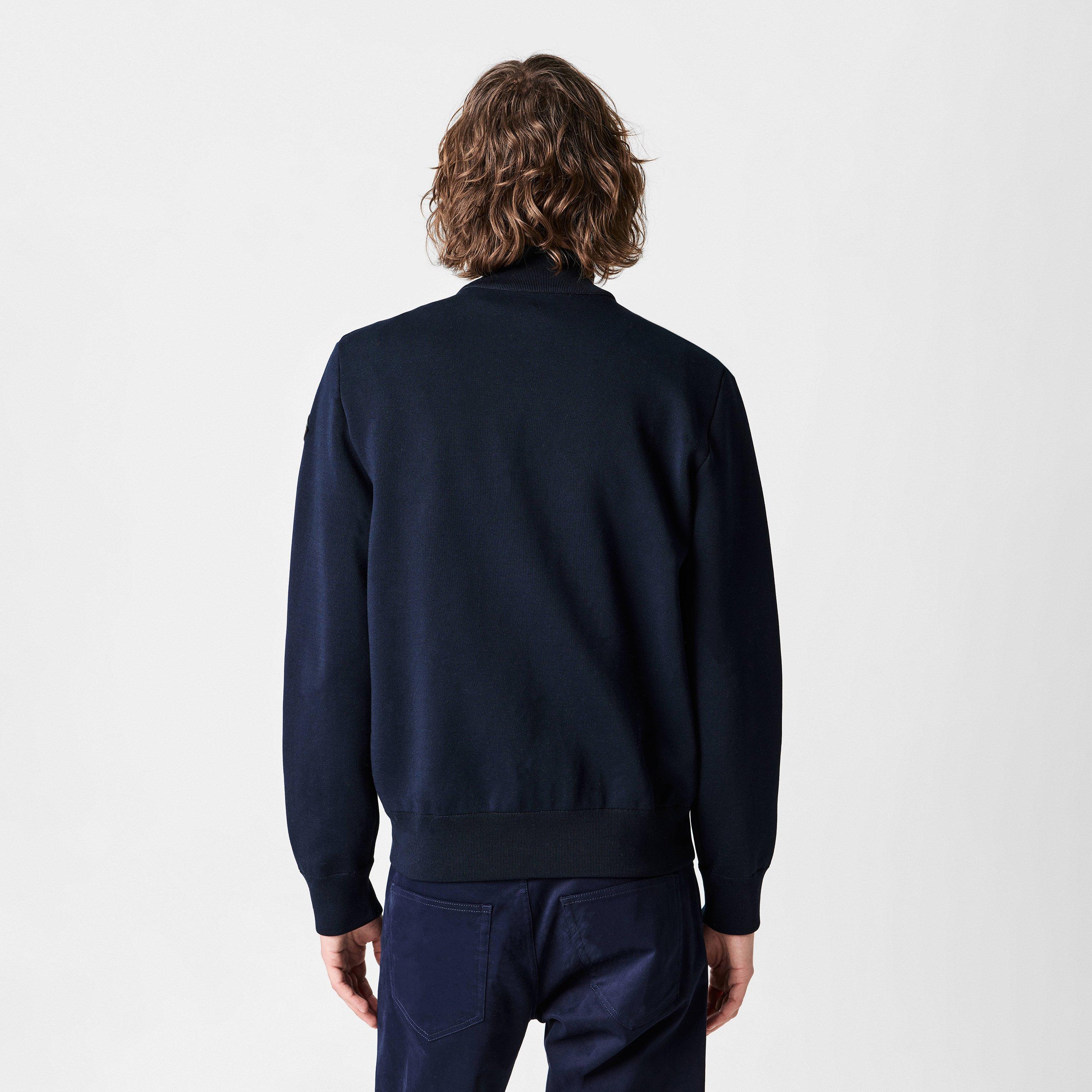 Navy 781 - Moncler - Men's Padded Cotton Down Long Sleeve Hybrid Jacket - 4