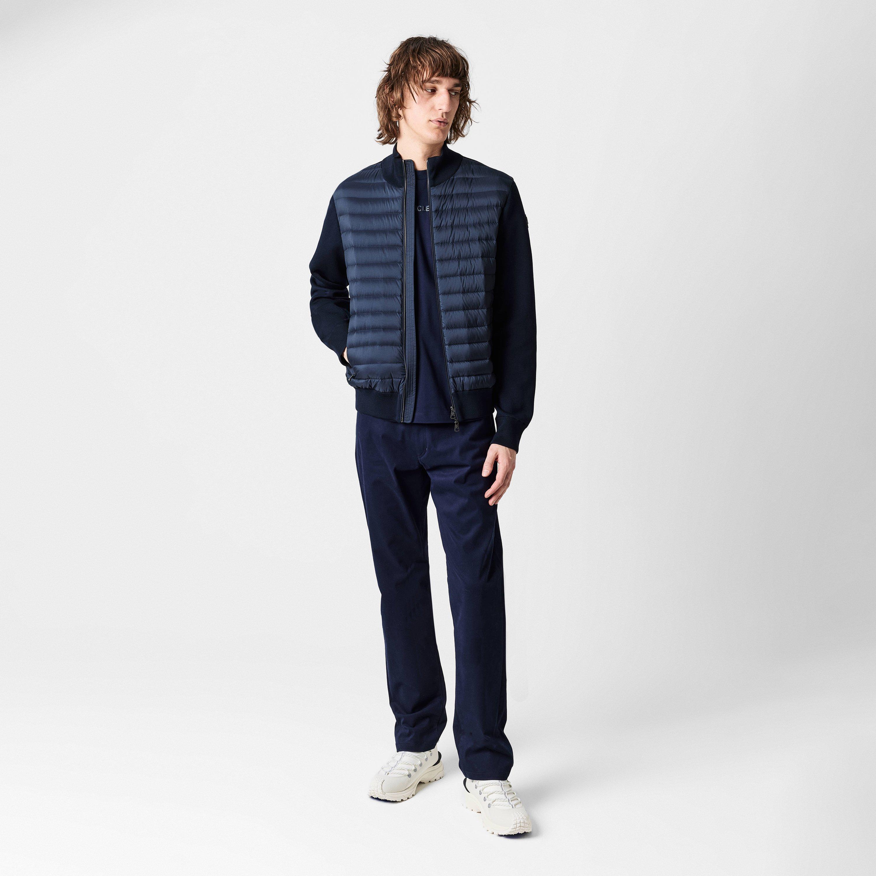 Navy 781 - Moncler - Men's Padded Cotton Down Long Sleeve Hybrid Jacket - 5
