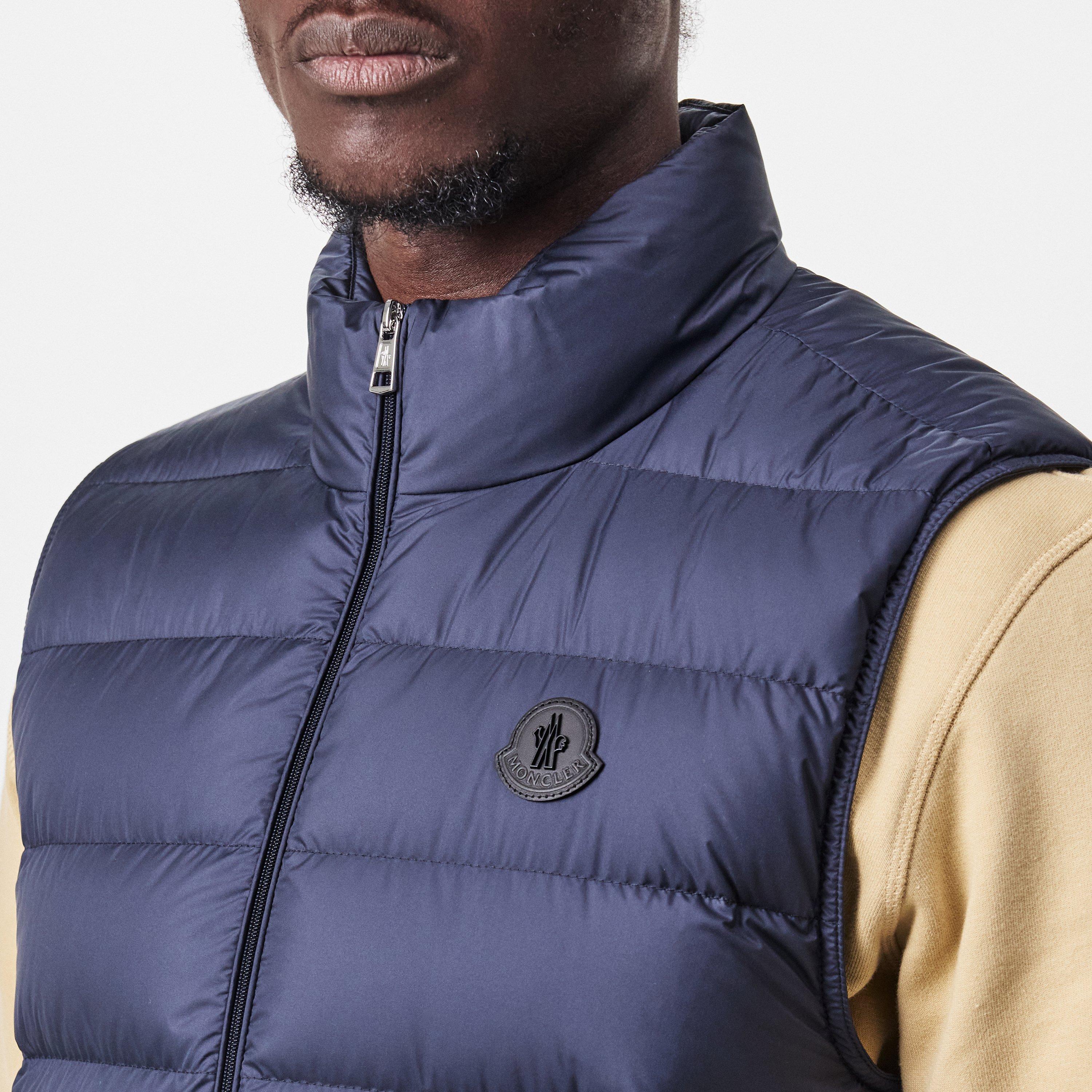 Navy 779 - Moncler - Men's Lechtal Down Sleeveless Zip Gilet - 5