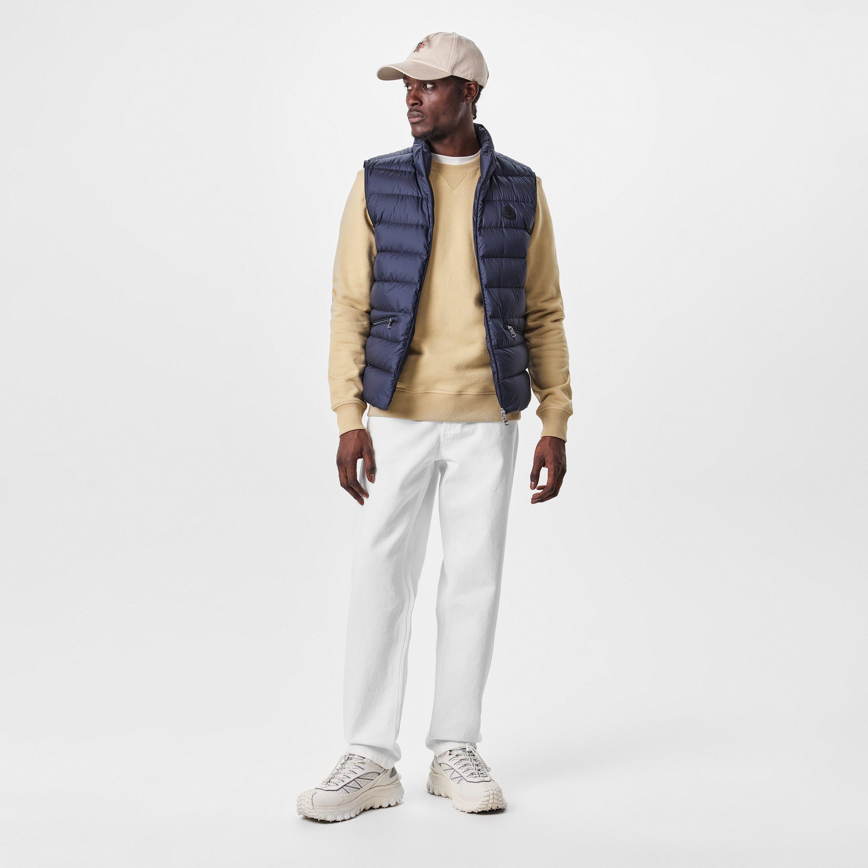 Navy 779 - Moncler - Men's Lechtal Down Sleeveless Zip Gilet - 6