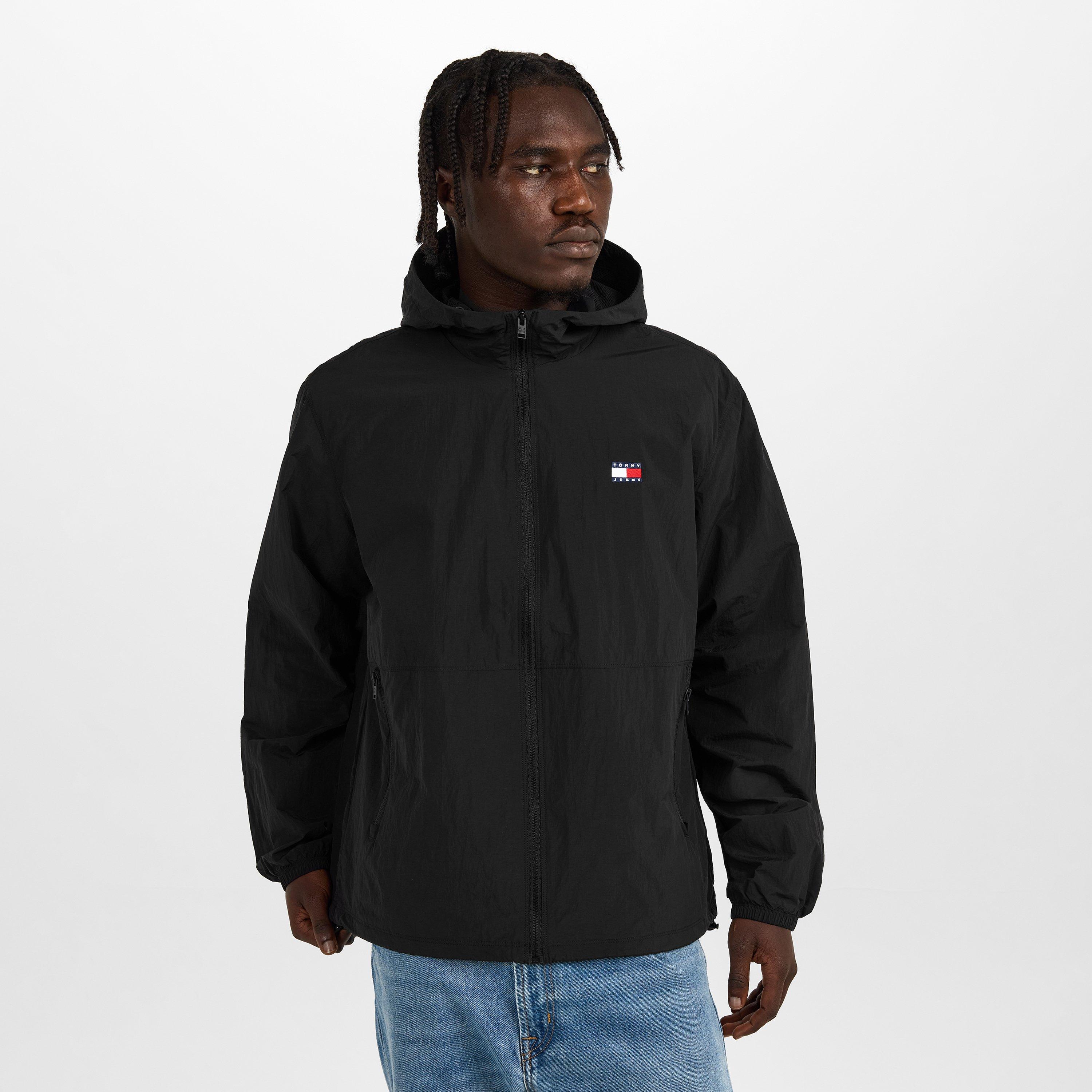 Black BDS - Tommy Jeans - Men's Chicago Hooded Long Sleeve Windbreaker - 3