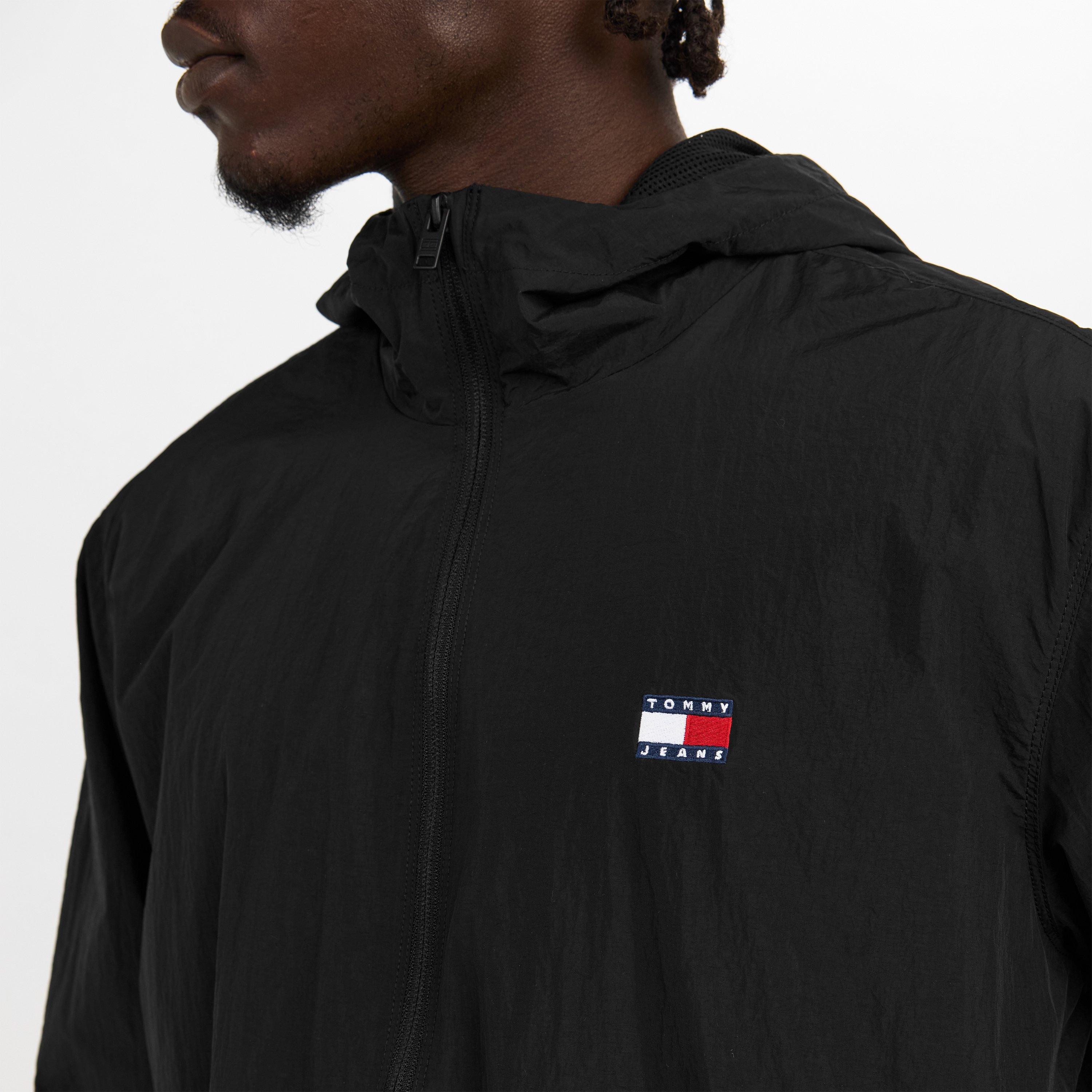 Black BDS - Tommy Jeans - Men's Chicago Hooded Long Sleeve Windbreaker - 5