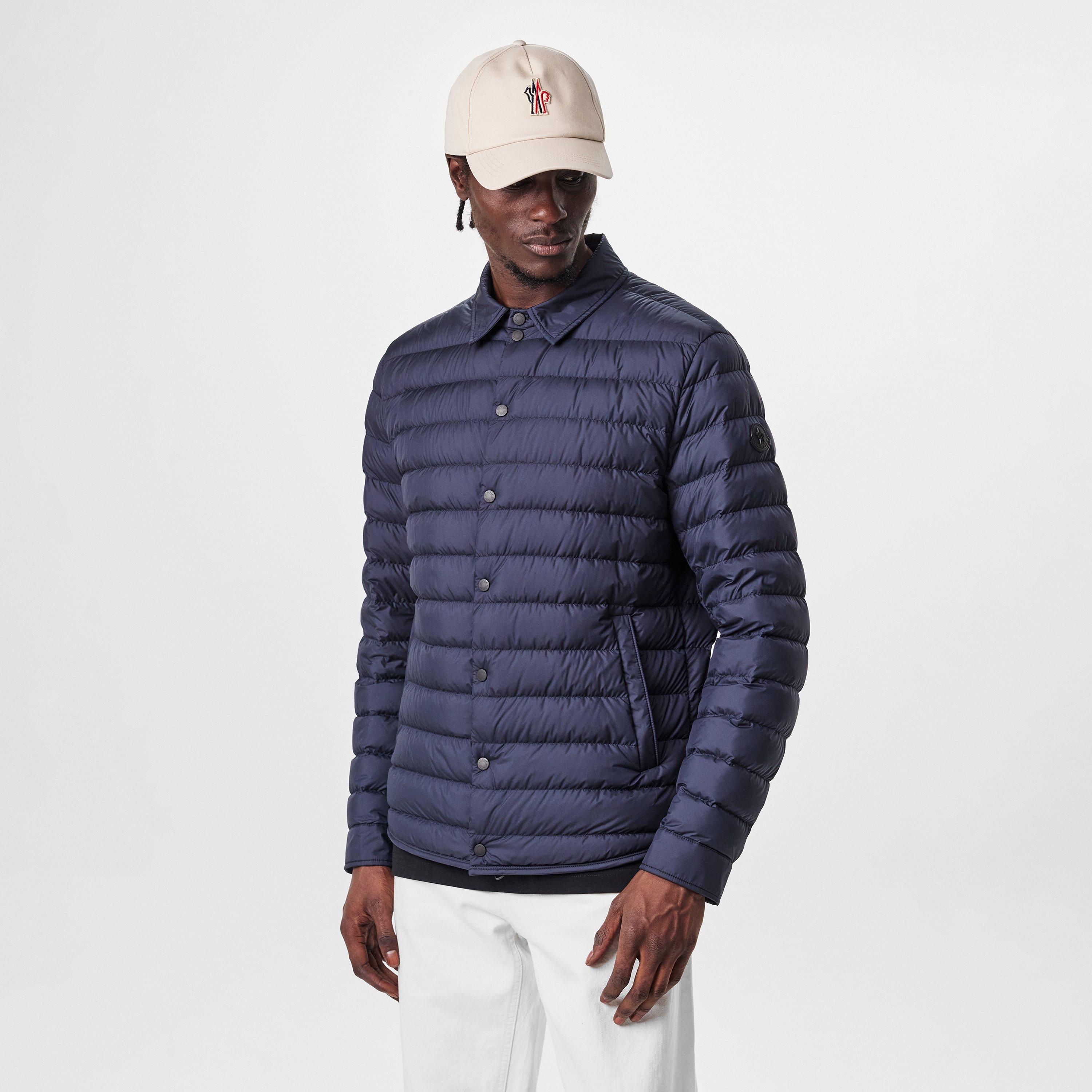 Navy 779 - Moncler - Men's Bourdon Long Sleeve Goose Down Short Puffer Jacket - 3
