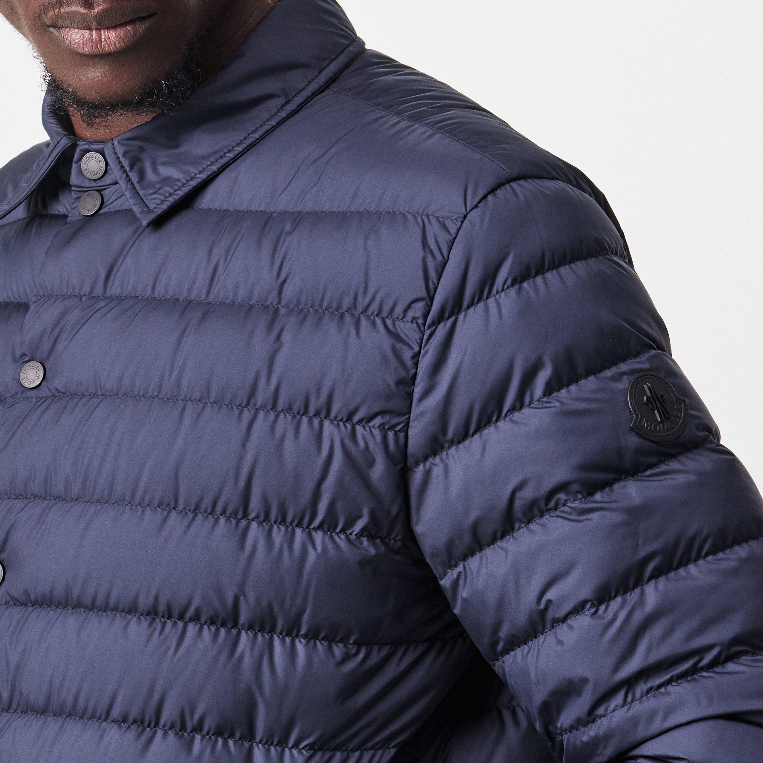 Navy 779 - Moncler - Men's Bourdon Long Sleeve Goose Down Short Puffer Jacket - 5