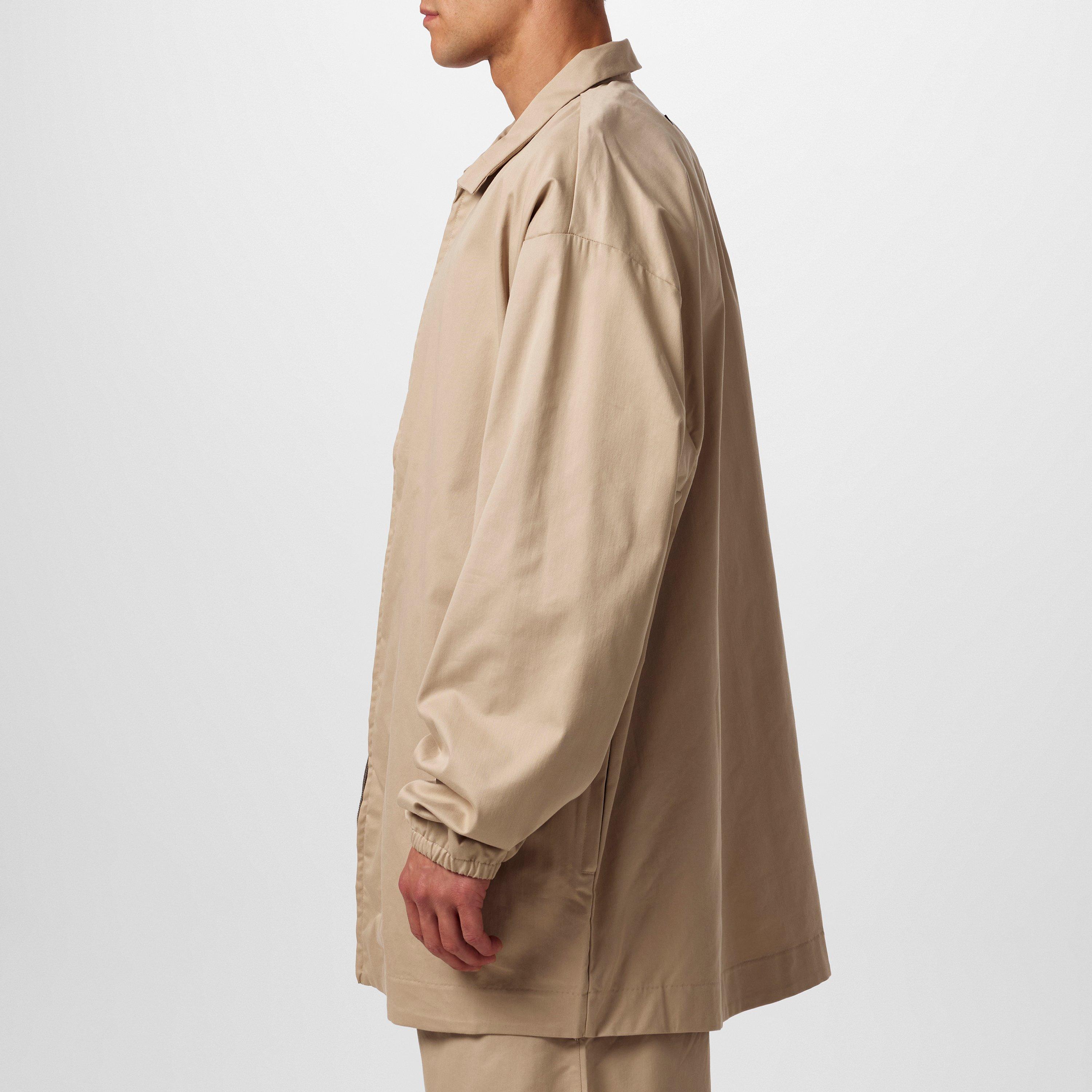 Mink - Fear Of God Essentials - Men's Fear of God Essential Twill Cotton Long Sleeve Overshirt - 5