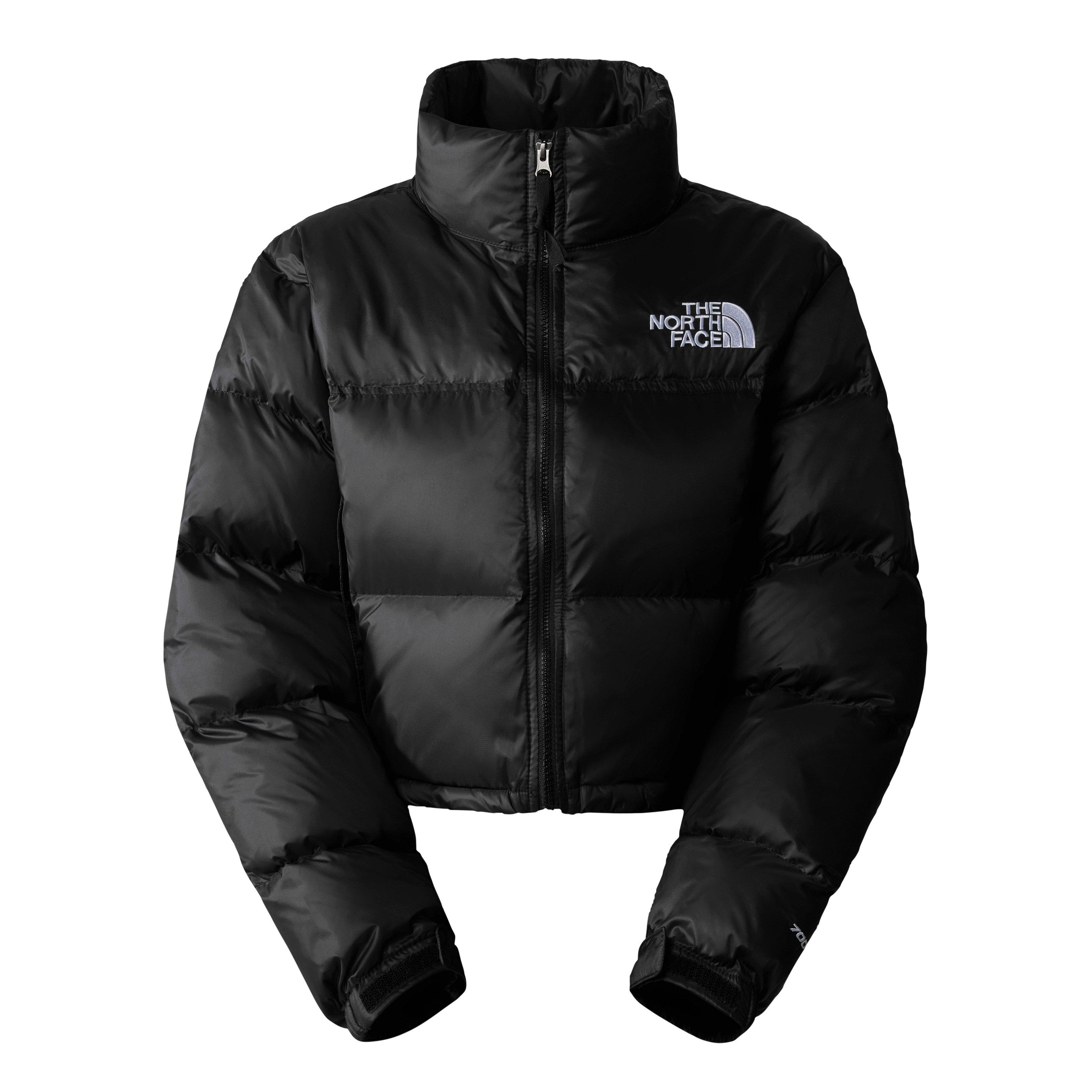 TNF Black - The North Face - Women's 1996 Retro Nuptse Water Resistant Goose Down Cropped Oversized Fit Short Puffer Jacket - 5