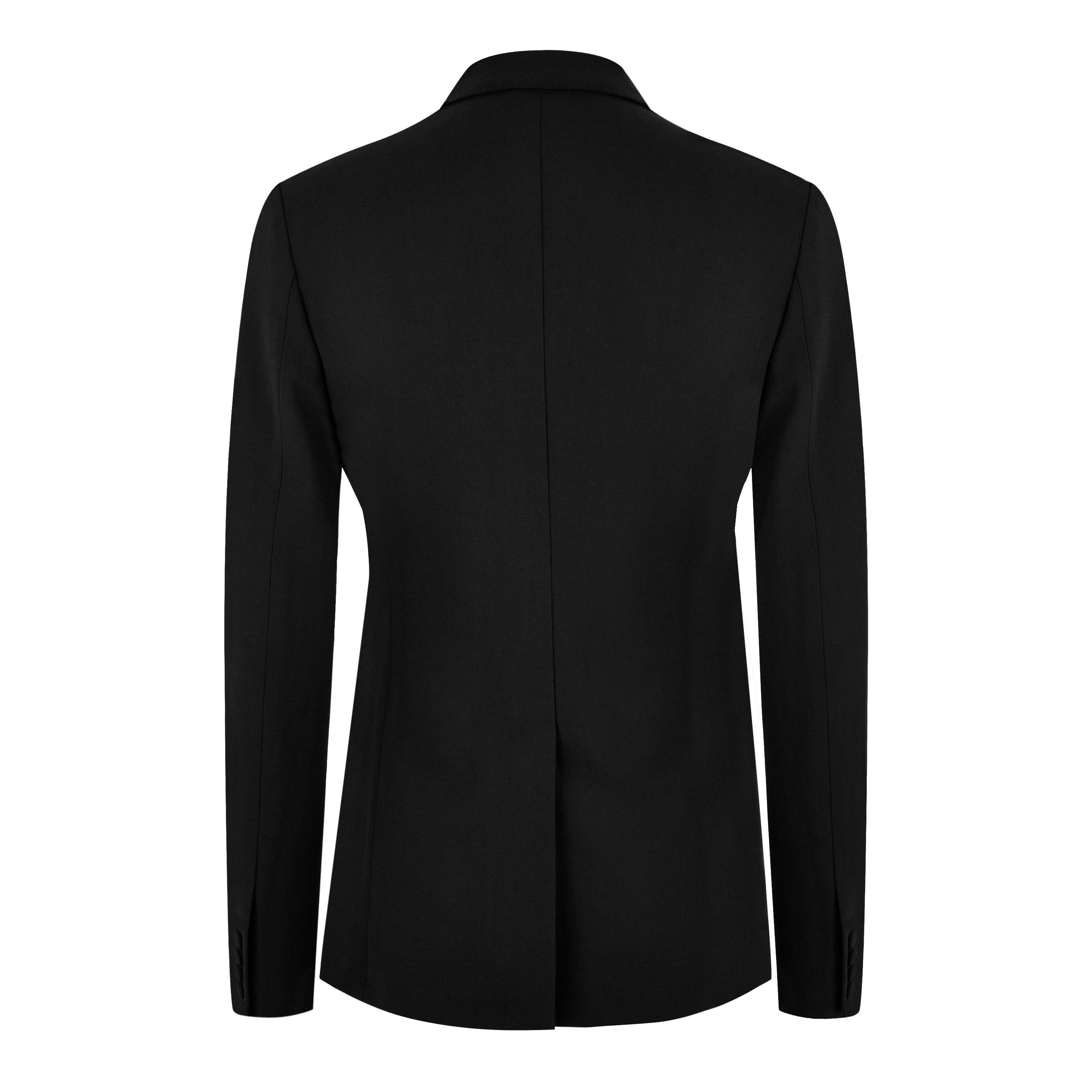 Black - Dolce and Gabbana - Men's Fitted Virgin Wool Long Sleeve Blazer - 6