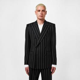 Dolce and Gabbana Double Breasted Pinstripe Blazer