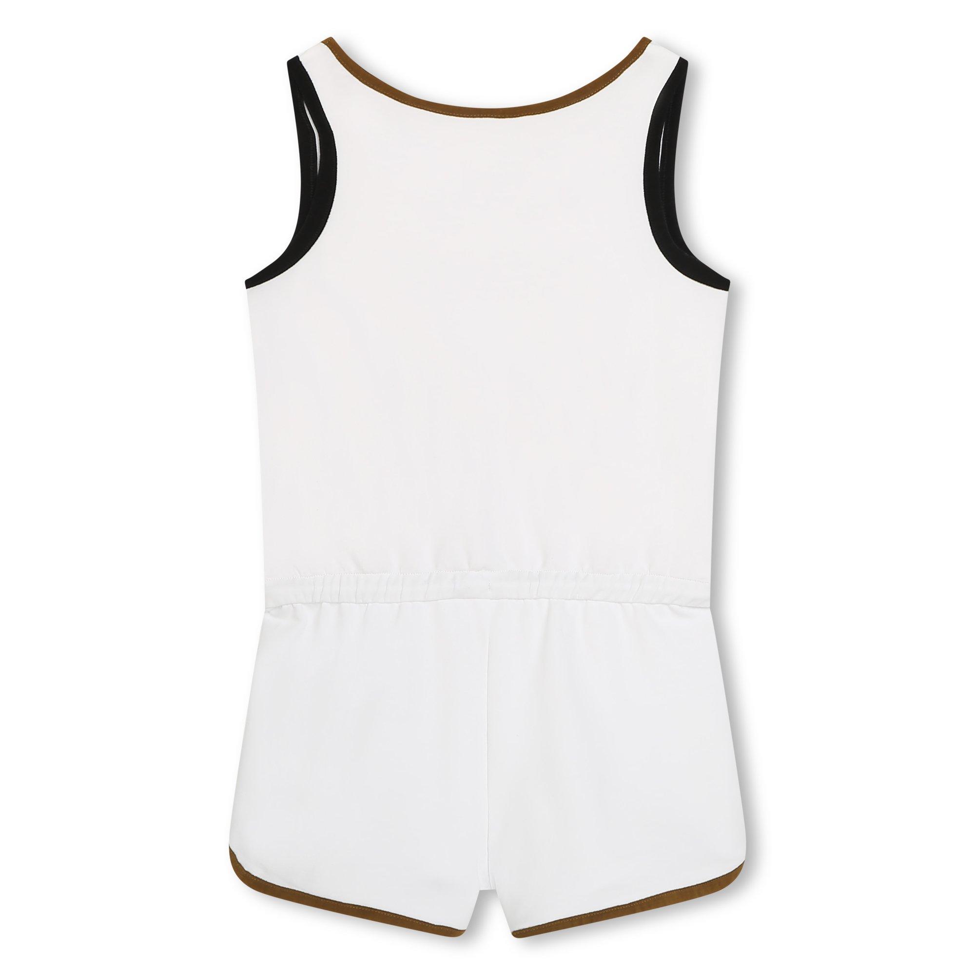 Weiß 10P - Boss - Kids Logo-Print Cotton Playsuit - 2