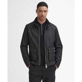 Barbour International Lutlaw Waxed Harrington Jacket