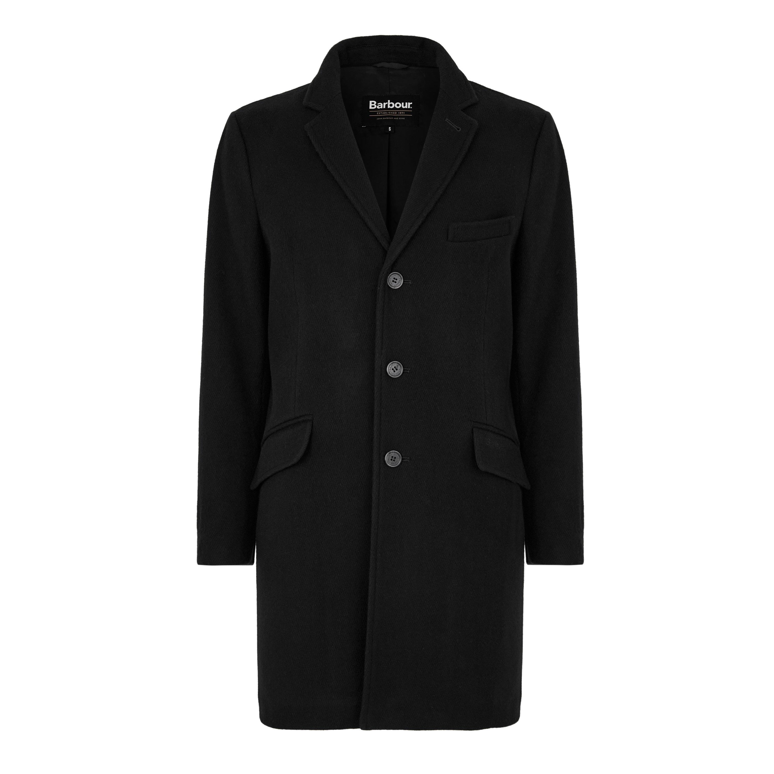 Black BK11 - Barbour - Fraser Tailored Wool Coat - 5